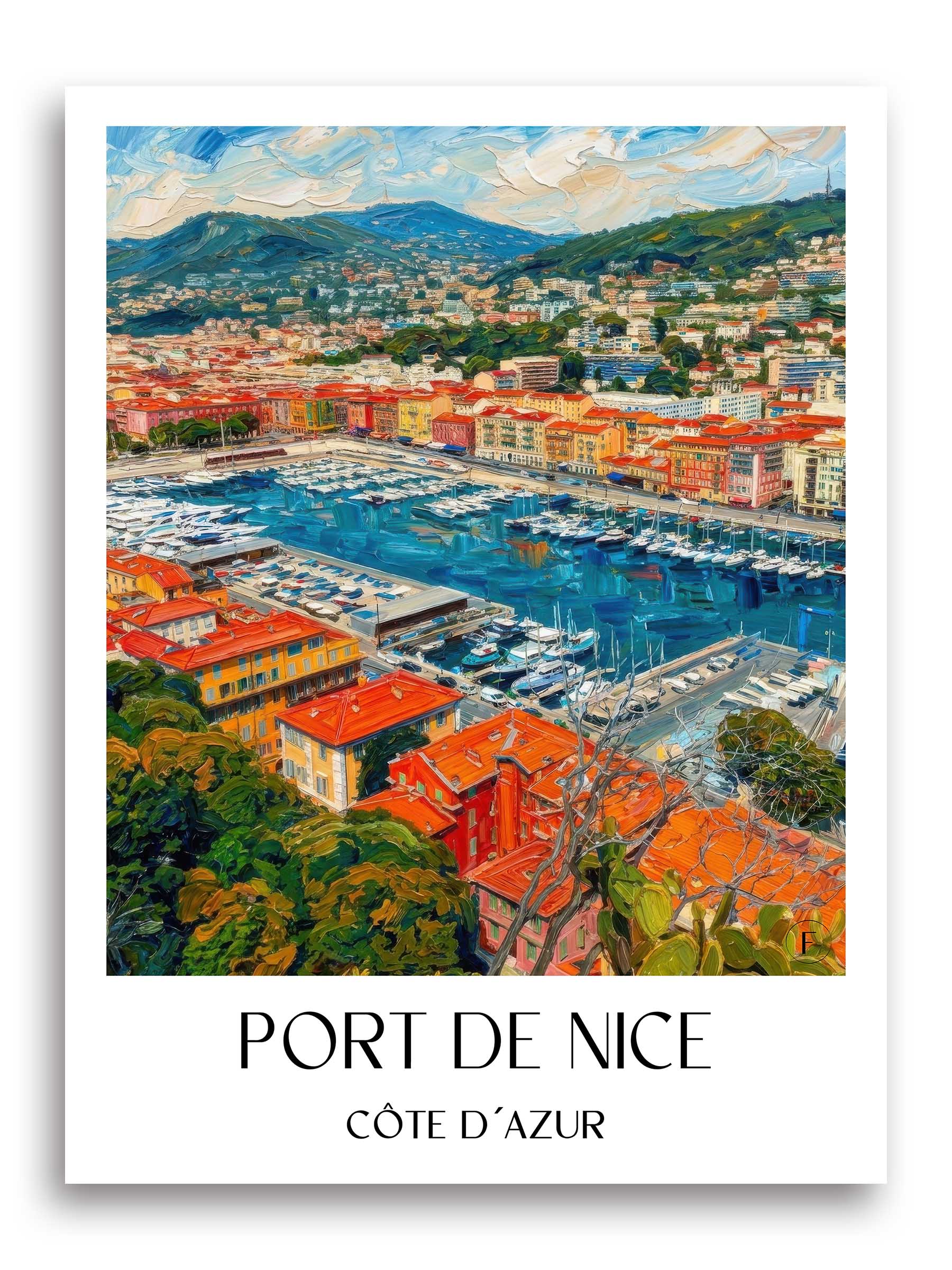 port-de-nice-côte-d´azur-frankreich-poster-oil-painting-oelgemaelde