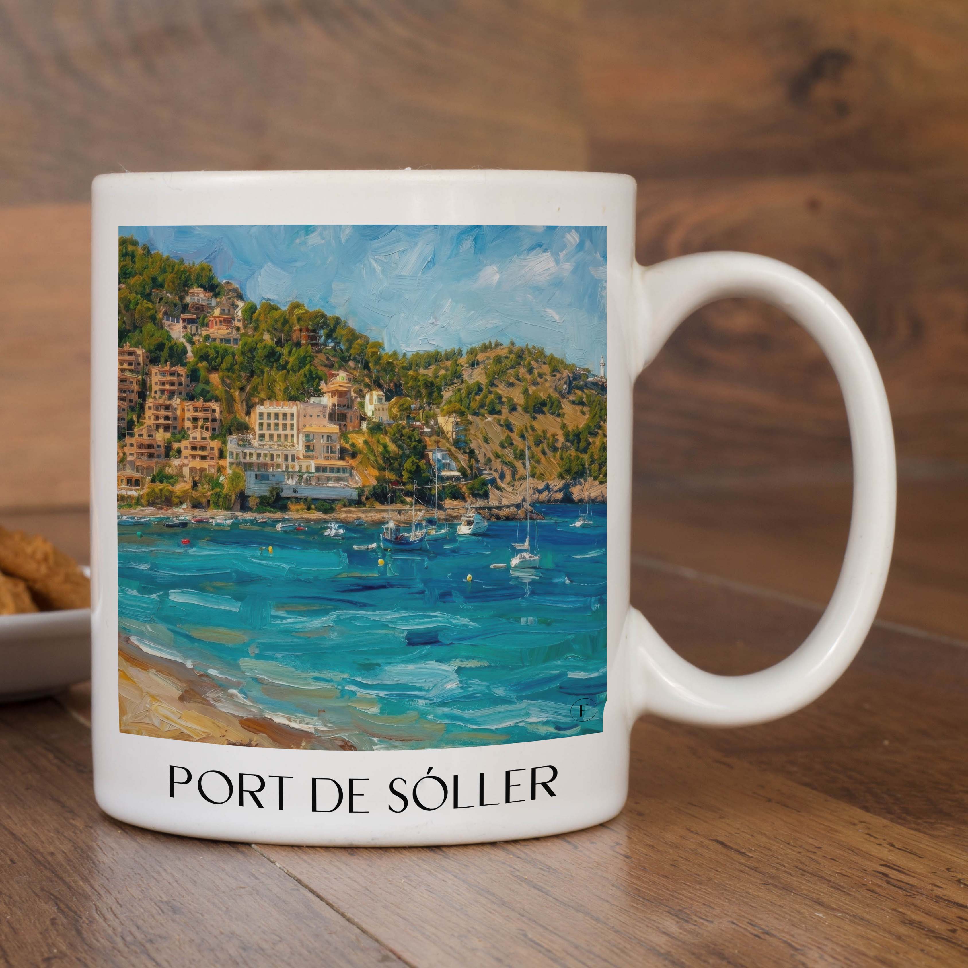 port-de-sóller-mallorca-spanien-kaffeebecher-oil-painting-oelgemaelde