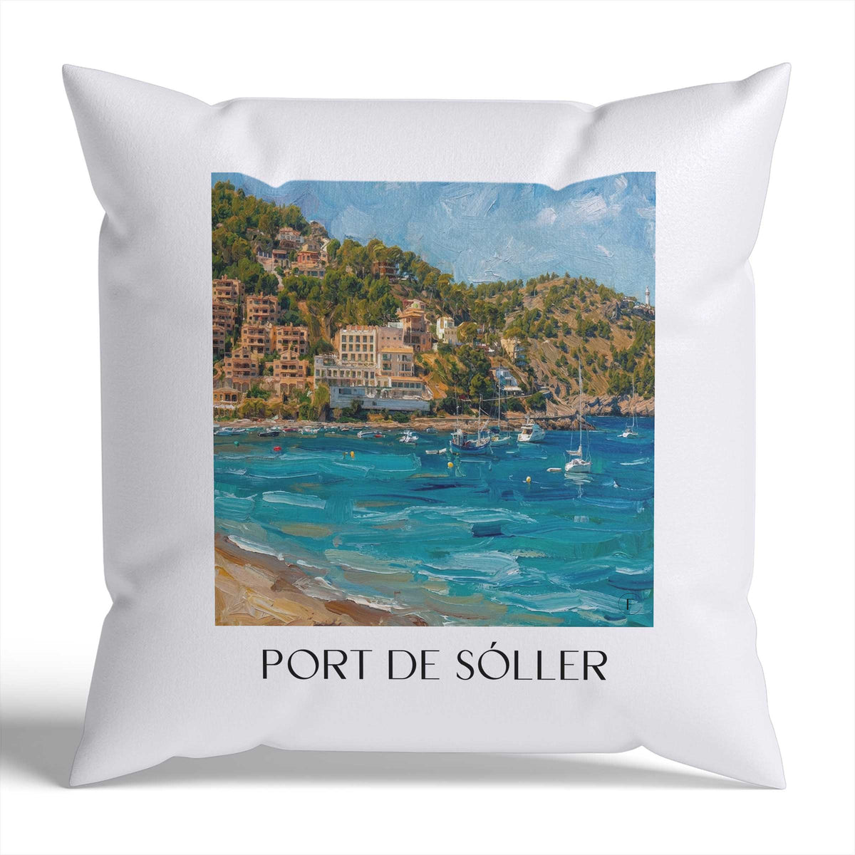 port-de-sóller-mallorca-spanien-kissenbezug-oil-painting-oelgemaelde