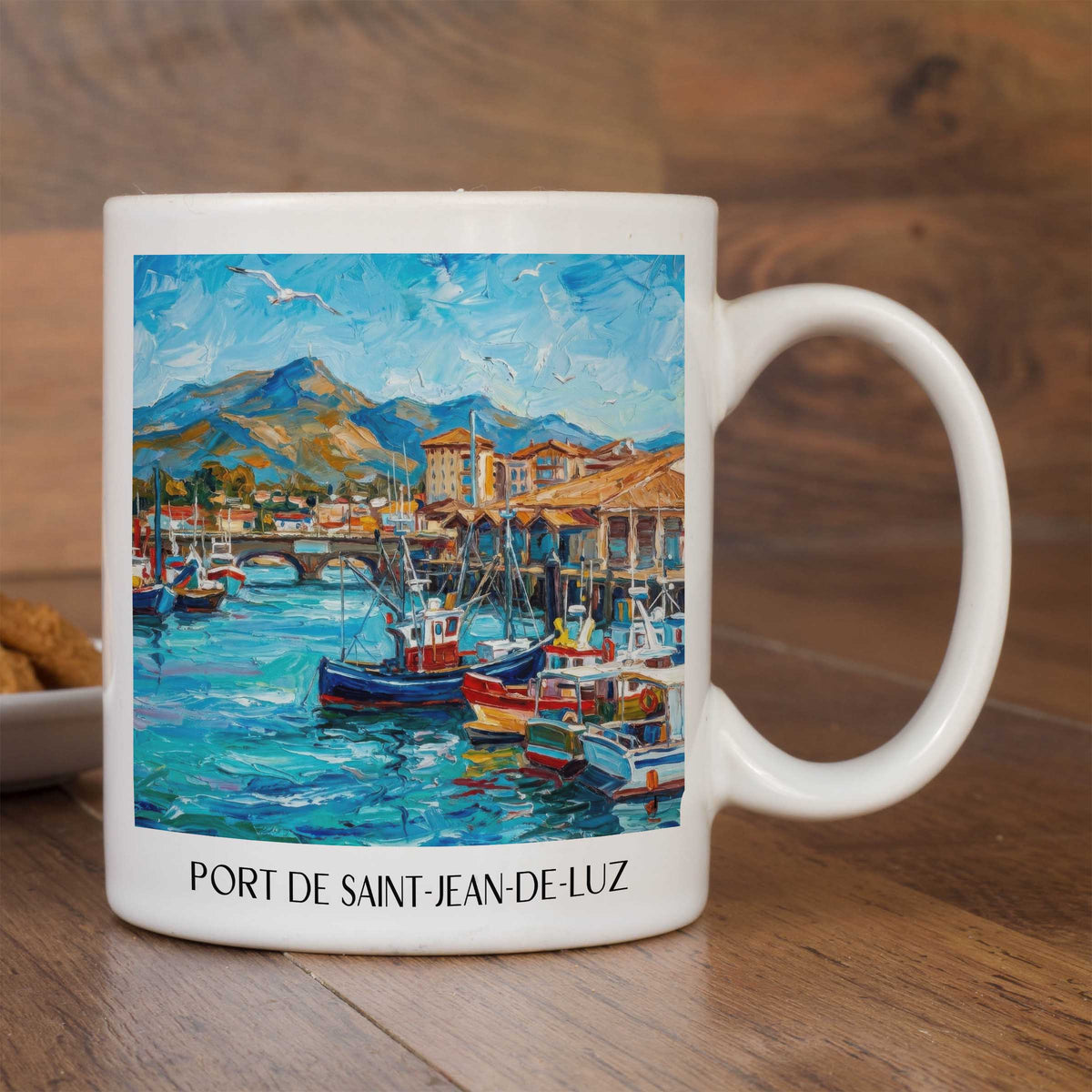 port-de-saint-jean-de-luz-pays-basque-frankreich-kaffeebecher-oil-painting-oelgemaelde
