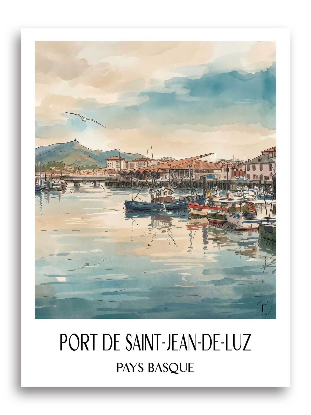 port-de-saint-jean-de-luz-pays-basque-frankreich-poster-aquarell