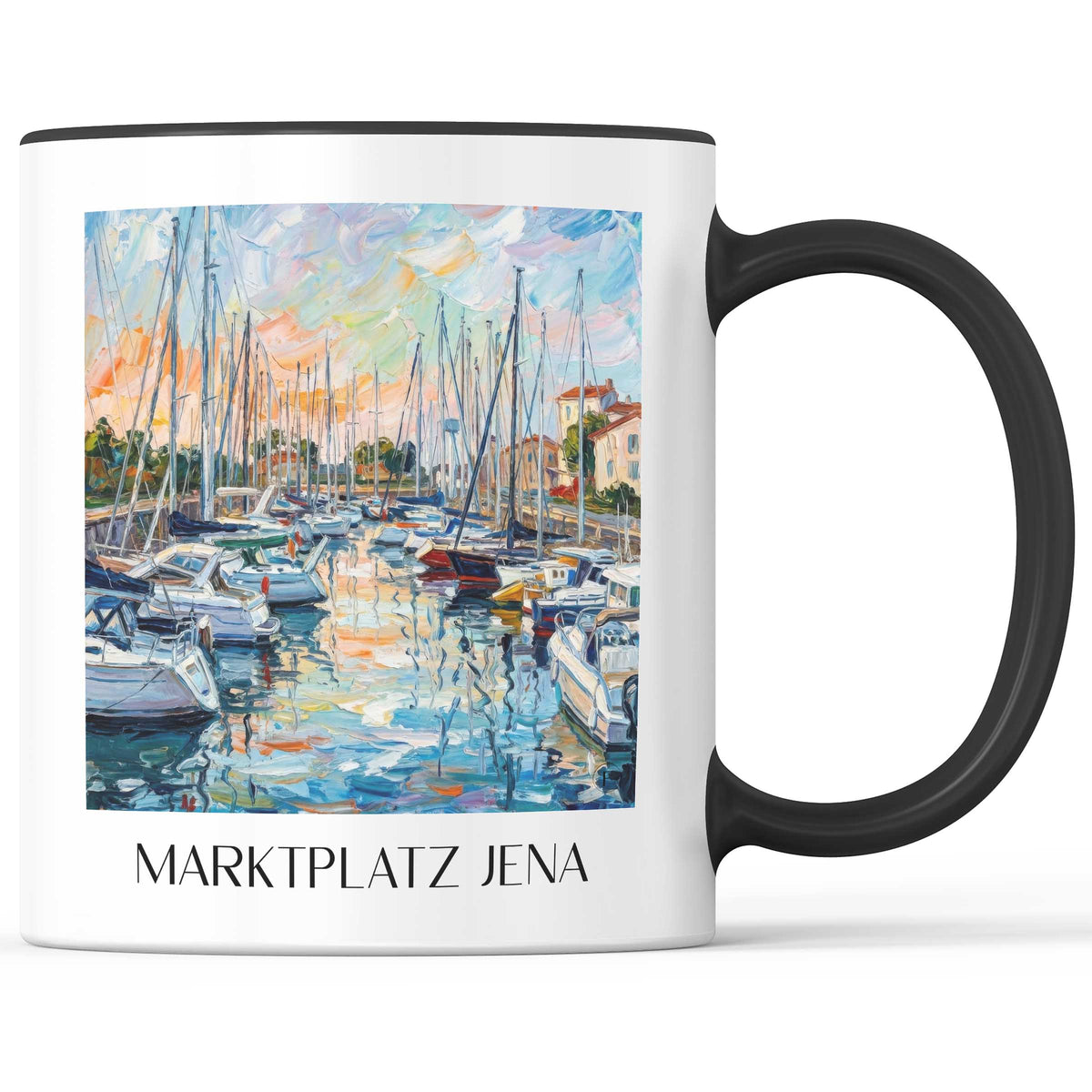 port-de-saint-martin-île-de-ré-frankreich-kaffeebecher-oil-painting-oelgemaelde