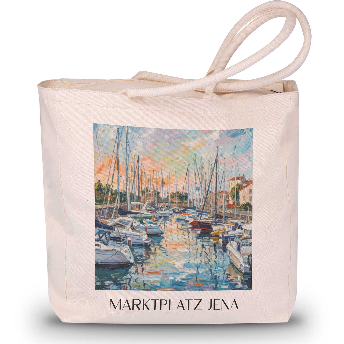 port-de-saint-martin-île-de-ré-frankreich-einkaufstasche-oil-painting-oelgemaelde