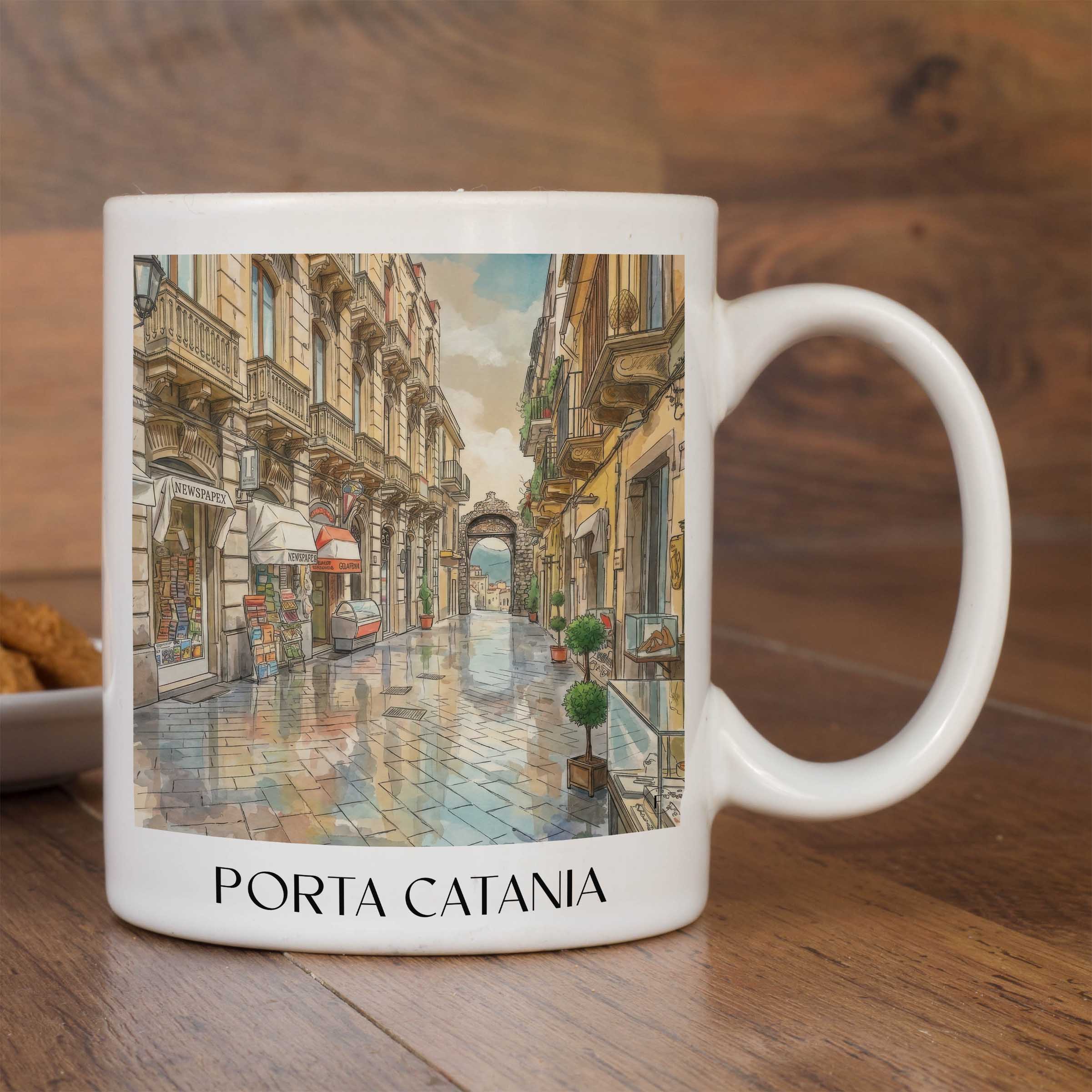 porta-catania-taormina-italien-kaffeebecher-aquarell