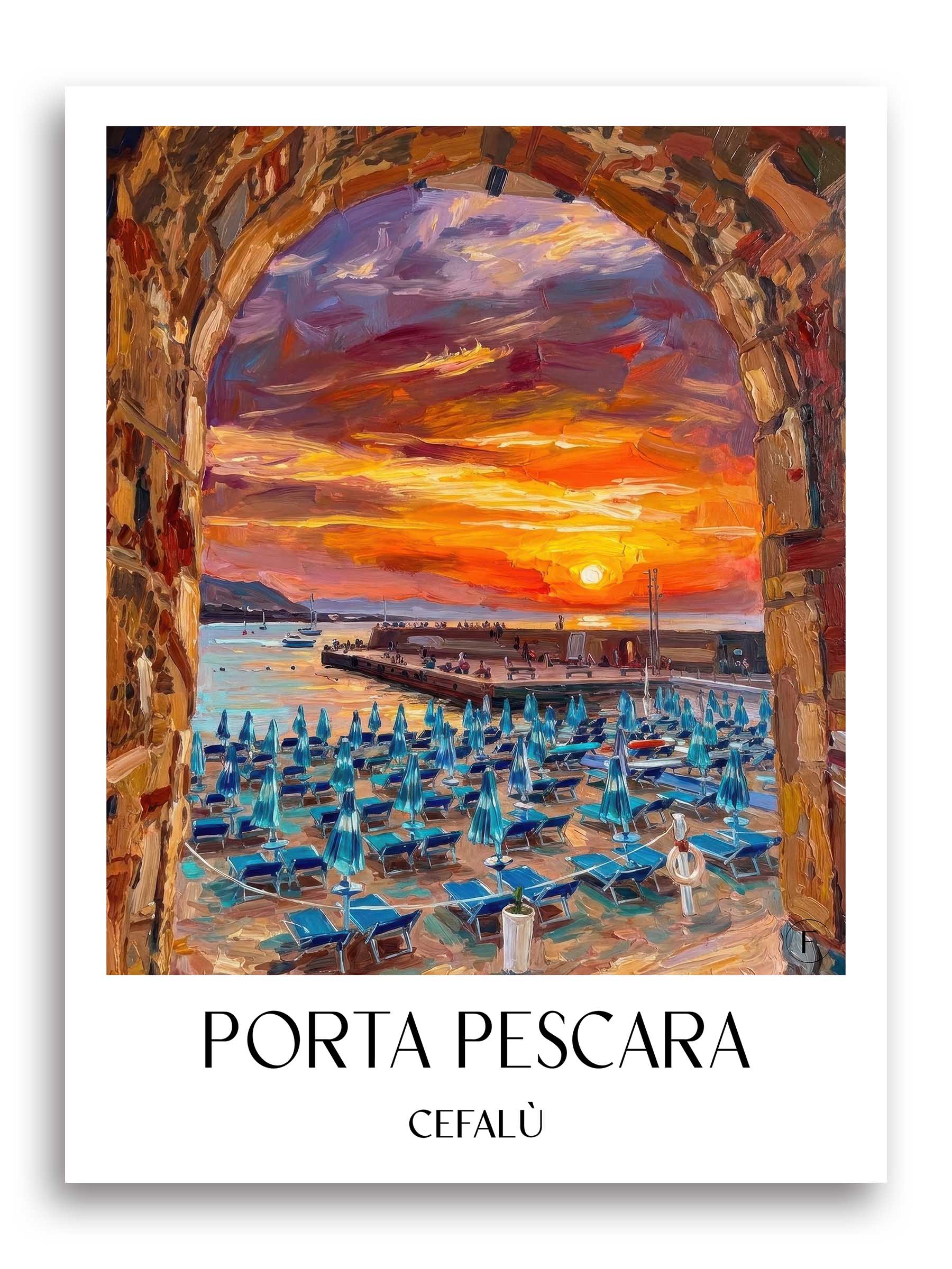 porta-pescara-cefalù-italien-poster-oil-painting-oelgemaelde