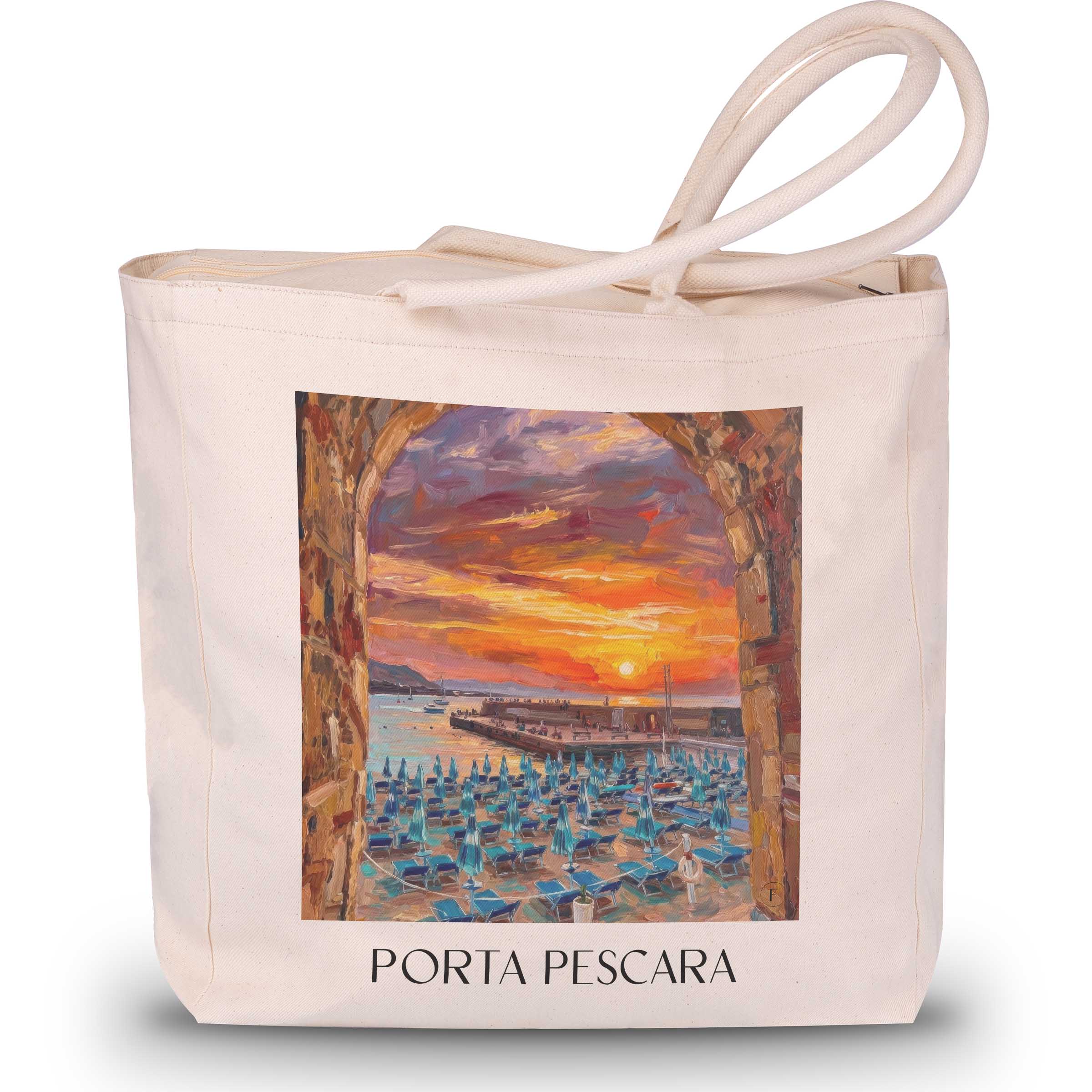 porta-pescara-cefalù-italien-einkaufstasche-oil-painting-oelgemaelde