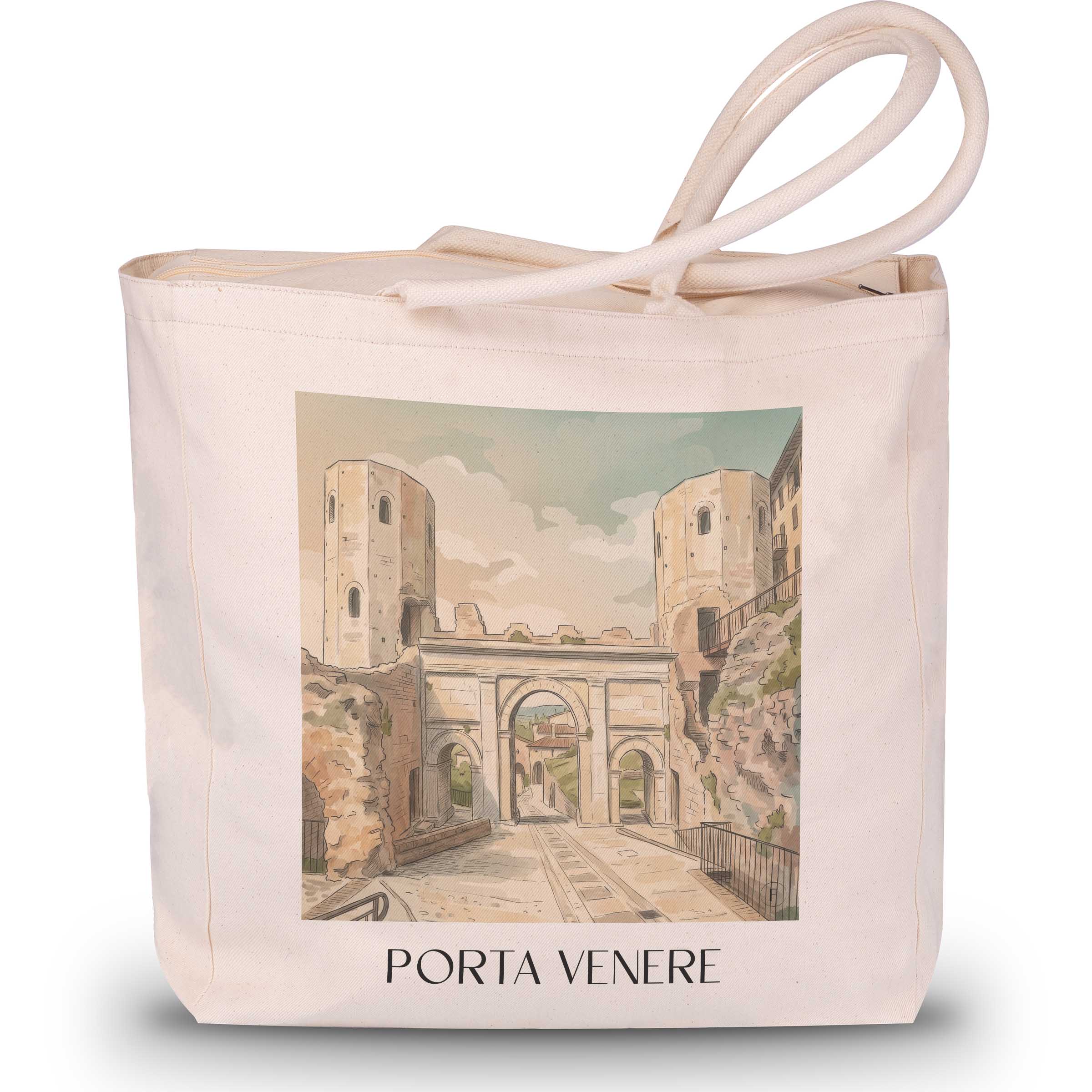 porta-venere-spello-italien-einkaufstasche-aquarell