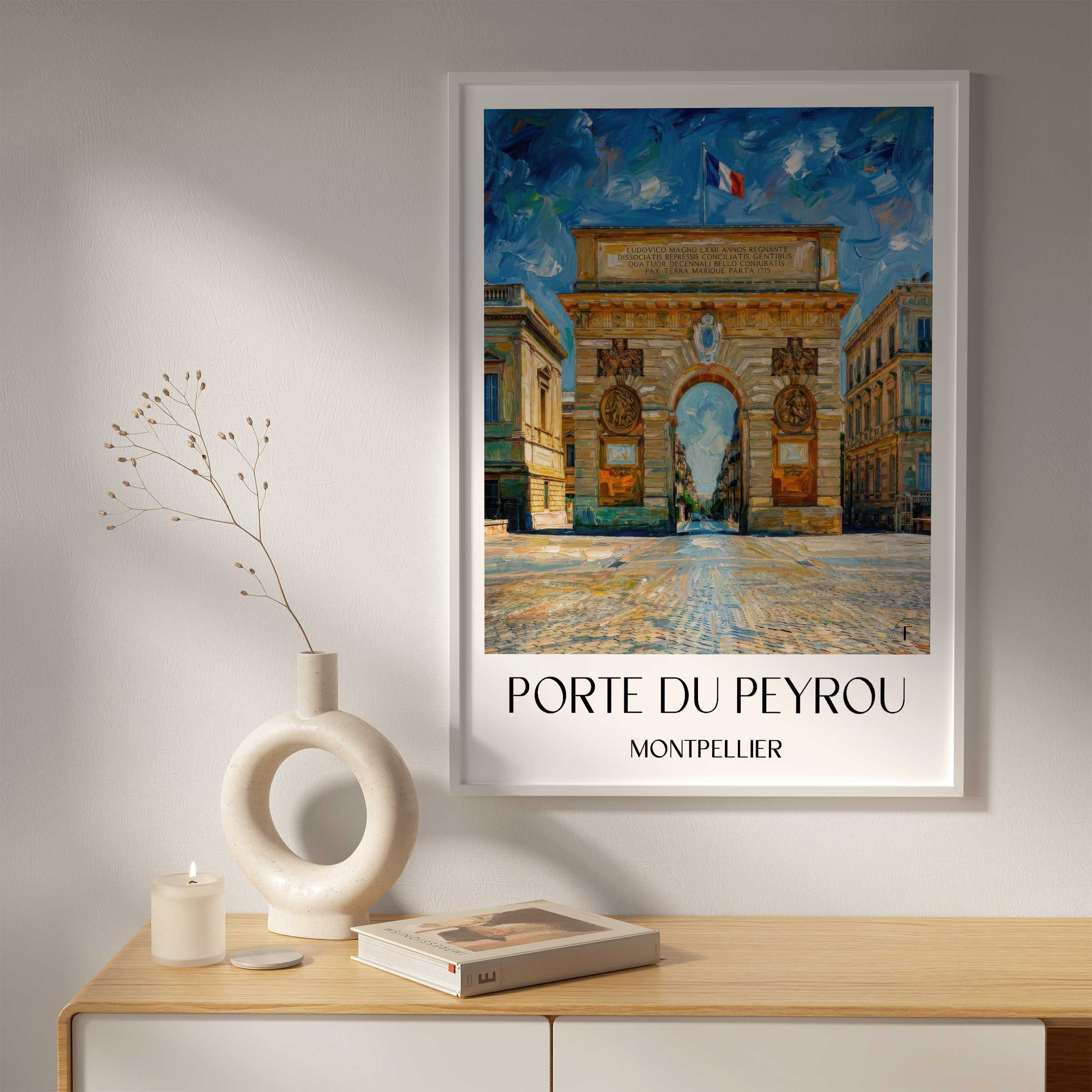 porte-du-peyrou-montpellier-frankreich-poster-oil-painting-oelgemaelde