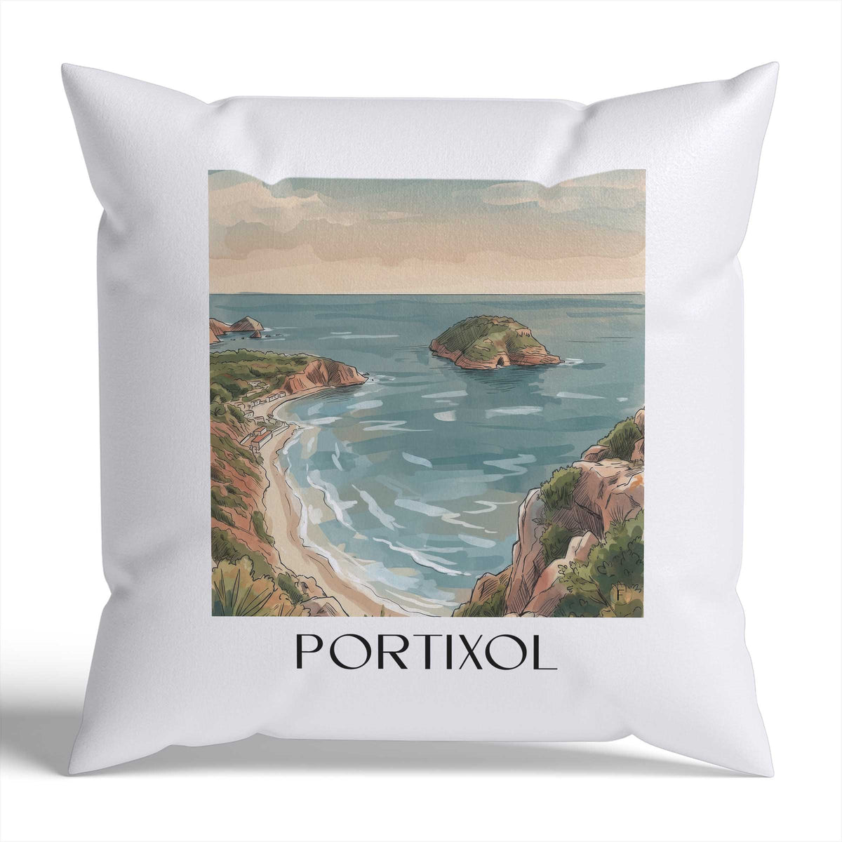 portixol-javea-spanien-kissenbezug-aquarell
