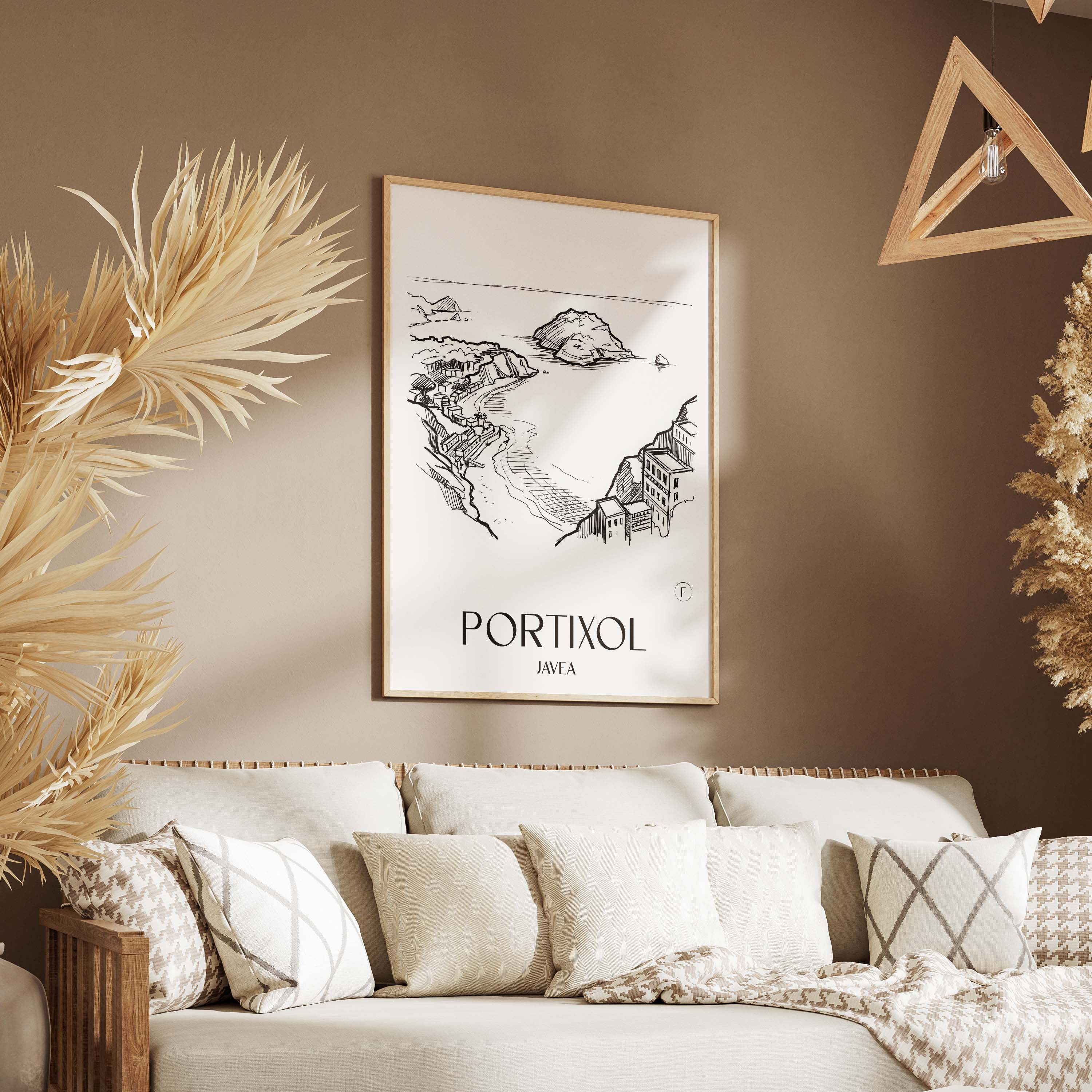 portixol--javea-spanien-poster-skizze