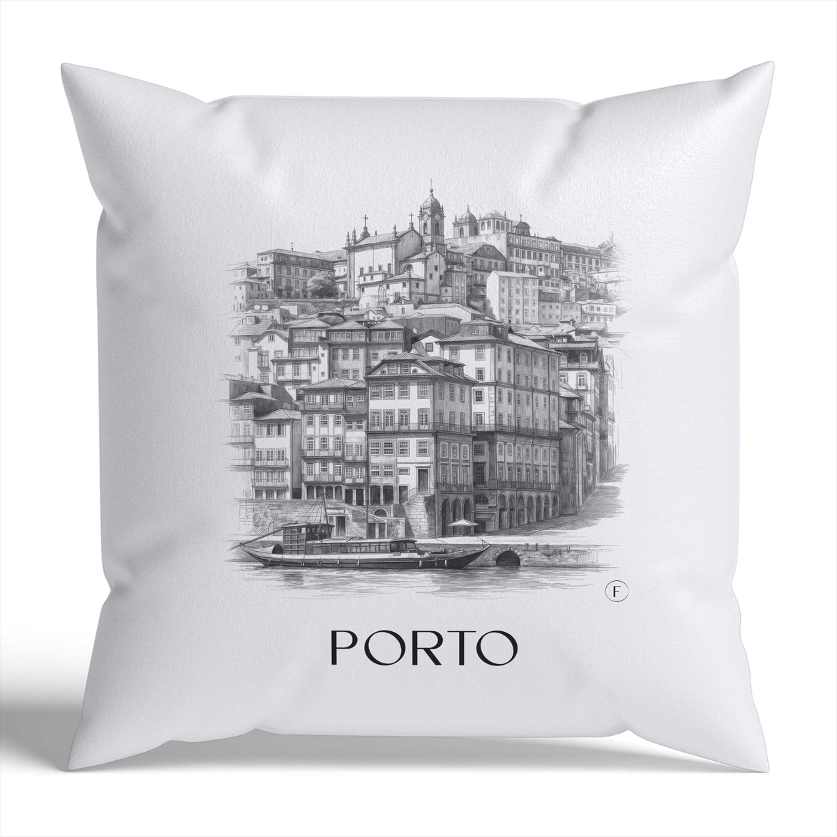porto-portugal-portugal-kissenbezug-bleistift-zeichnung-drawing