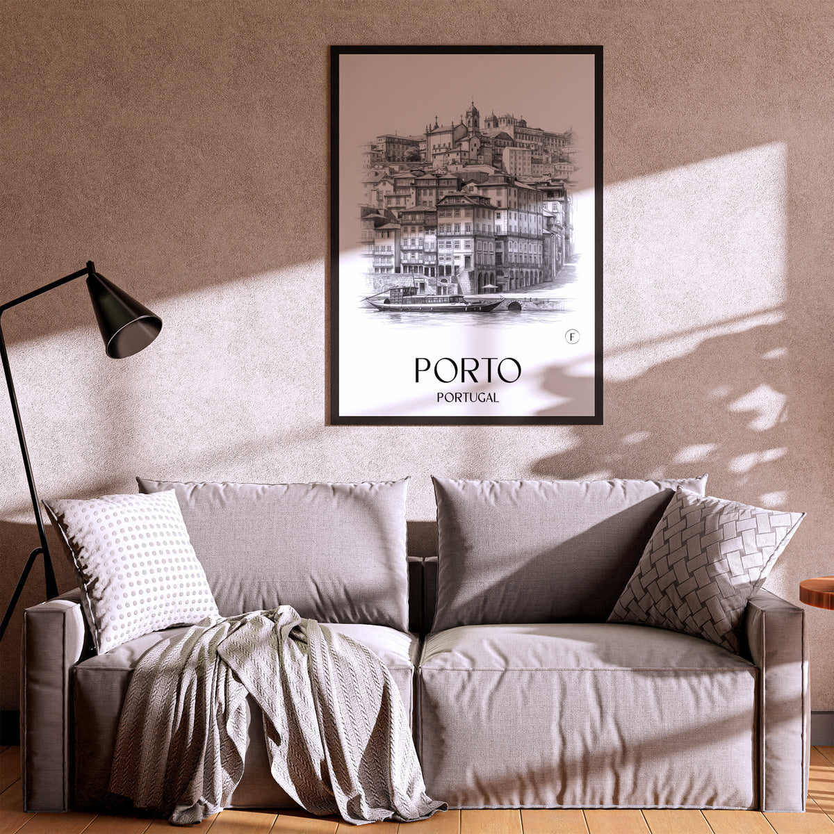 porto-portugal-poster-bleistift-zeichnung-drawing