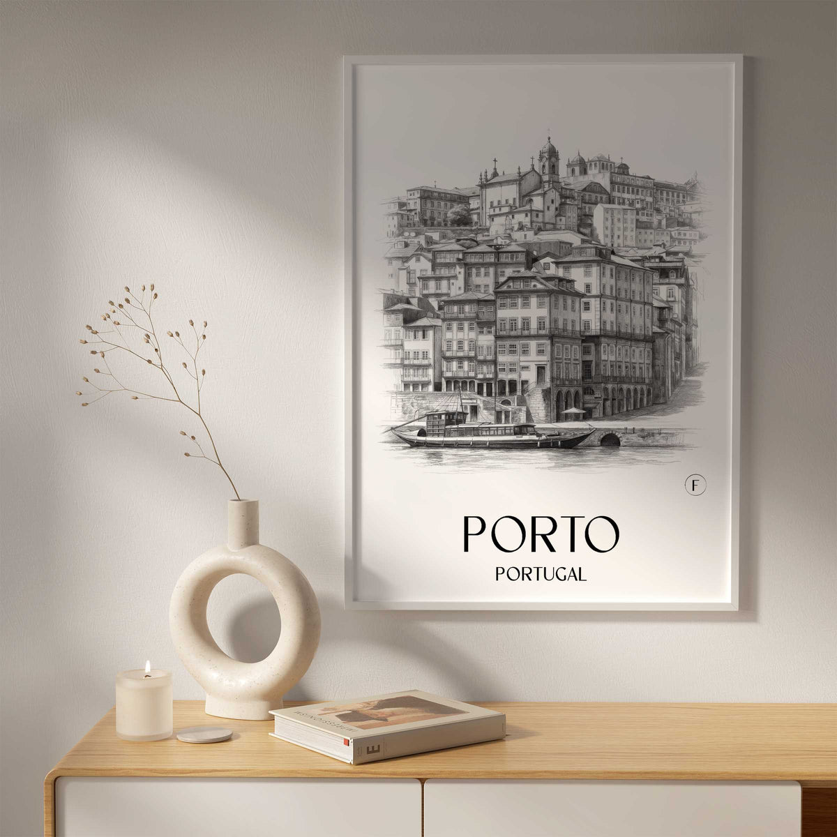 porto-portugal-poster-bleistift-zeichnung-drawing