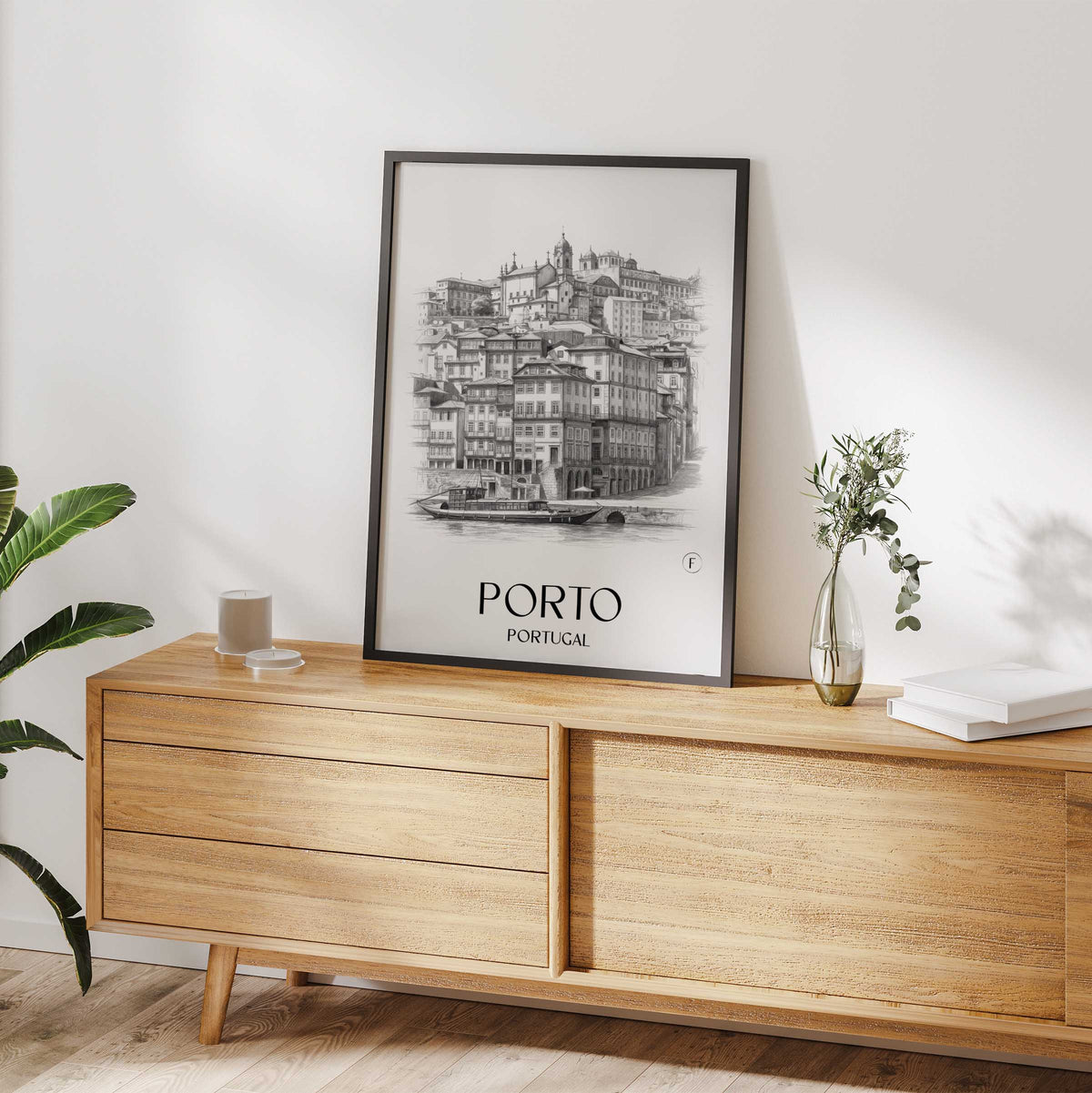porto-portugal-poster-bleistift-zeichnung-drawing