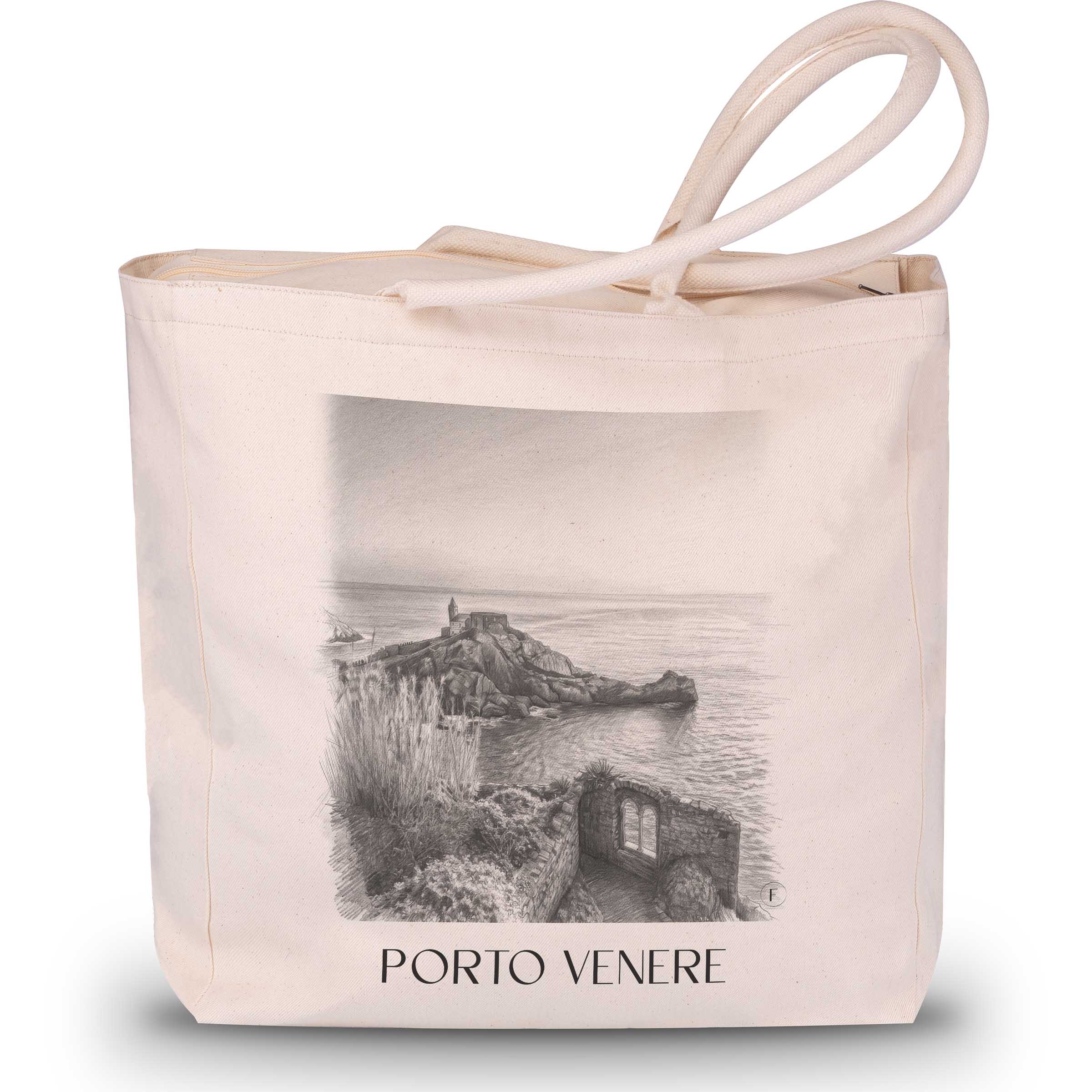 porto-venere-italien-einkaufstasche-bleistift-zeichnung-drawing
