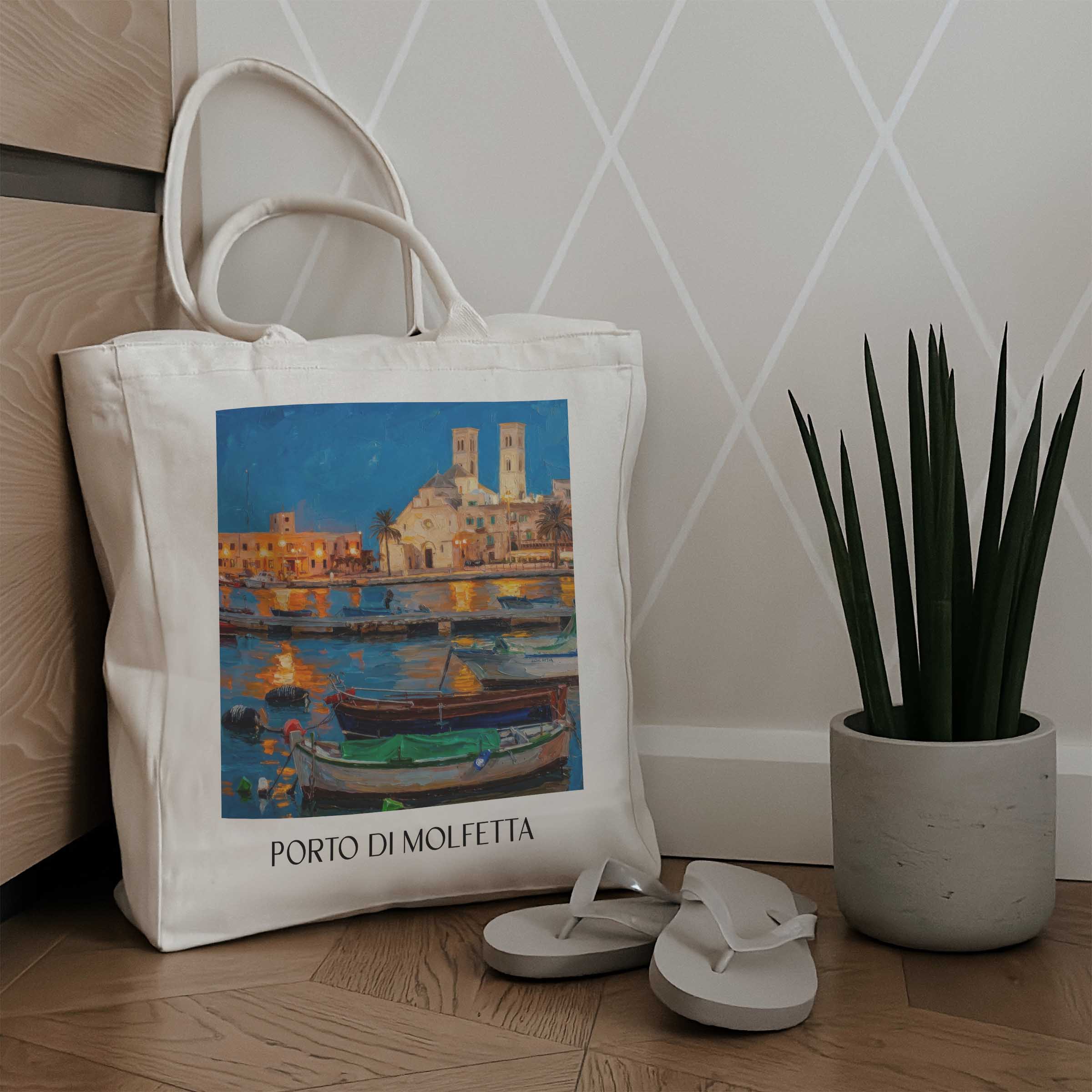 porto-di-molfetta-apulien-italien-einkaufstasche-oil-painting-oelgemaelde