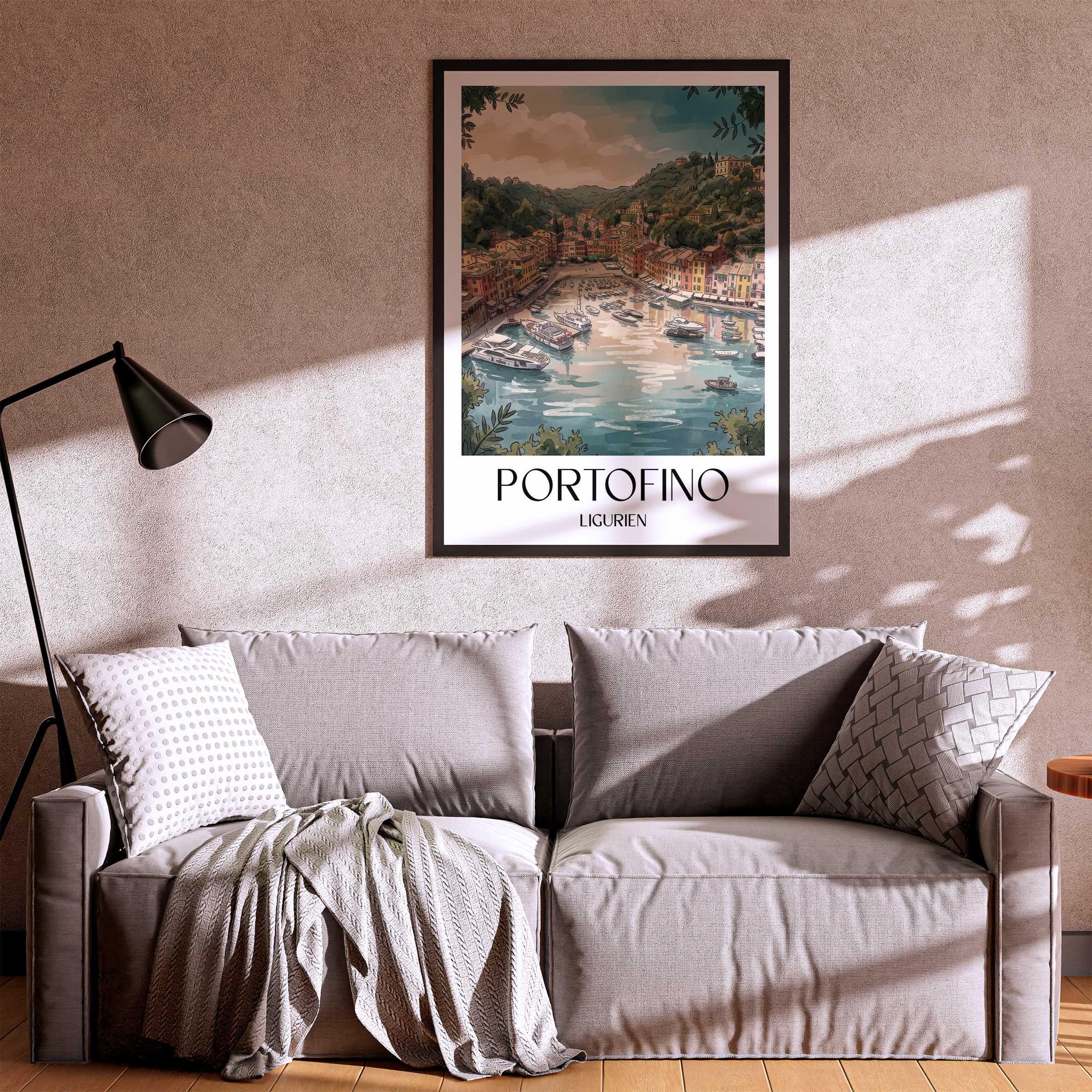 portofino-ligurien-italien-poster-aquarell