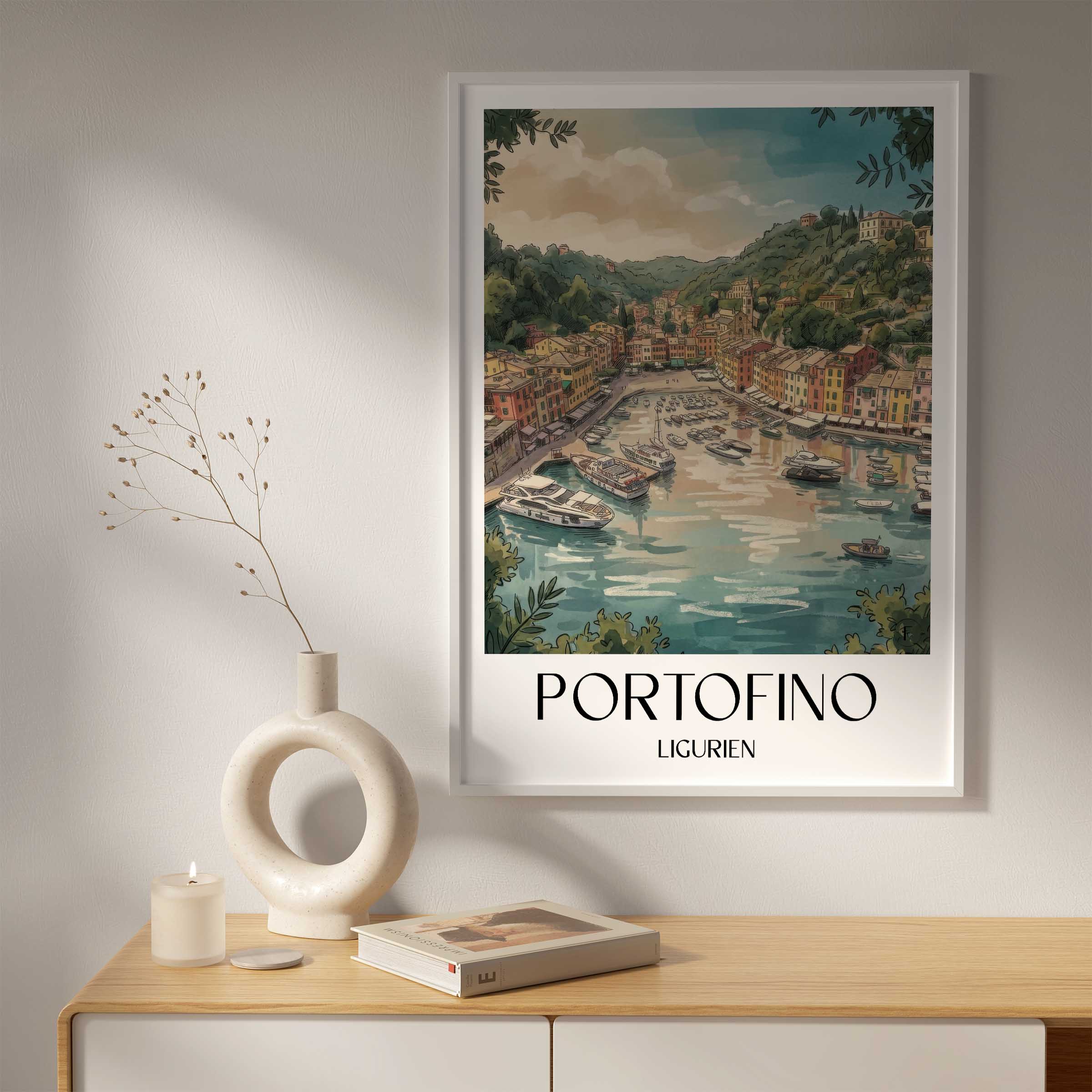 portofino-ligurien-italien-poster-aquarell