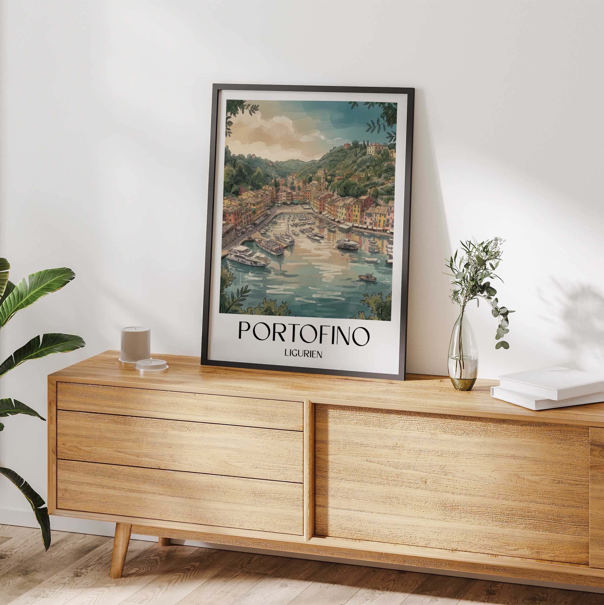 portofino-ligurien-italien-poster-aquarell