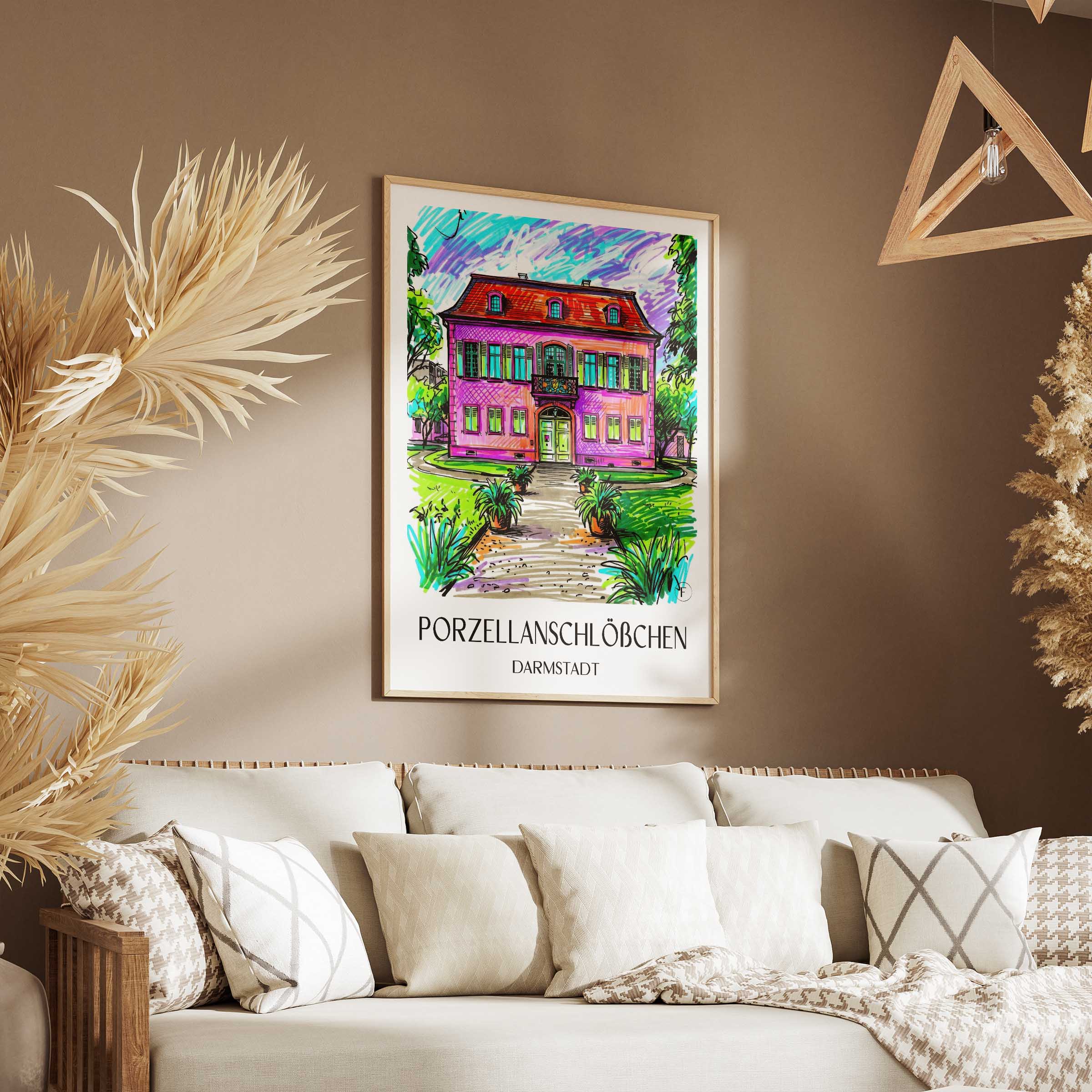 porzellanschlößchen-darmstadt-deutschland-poster-graffiti