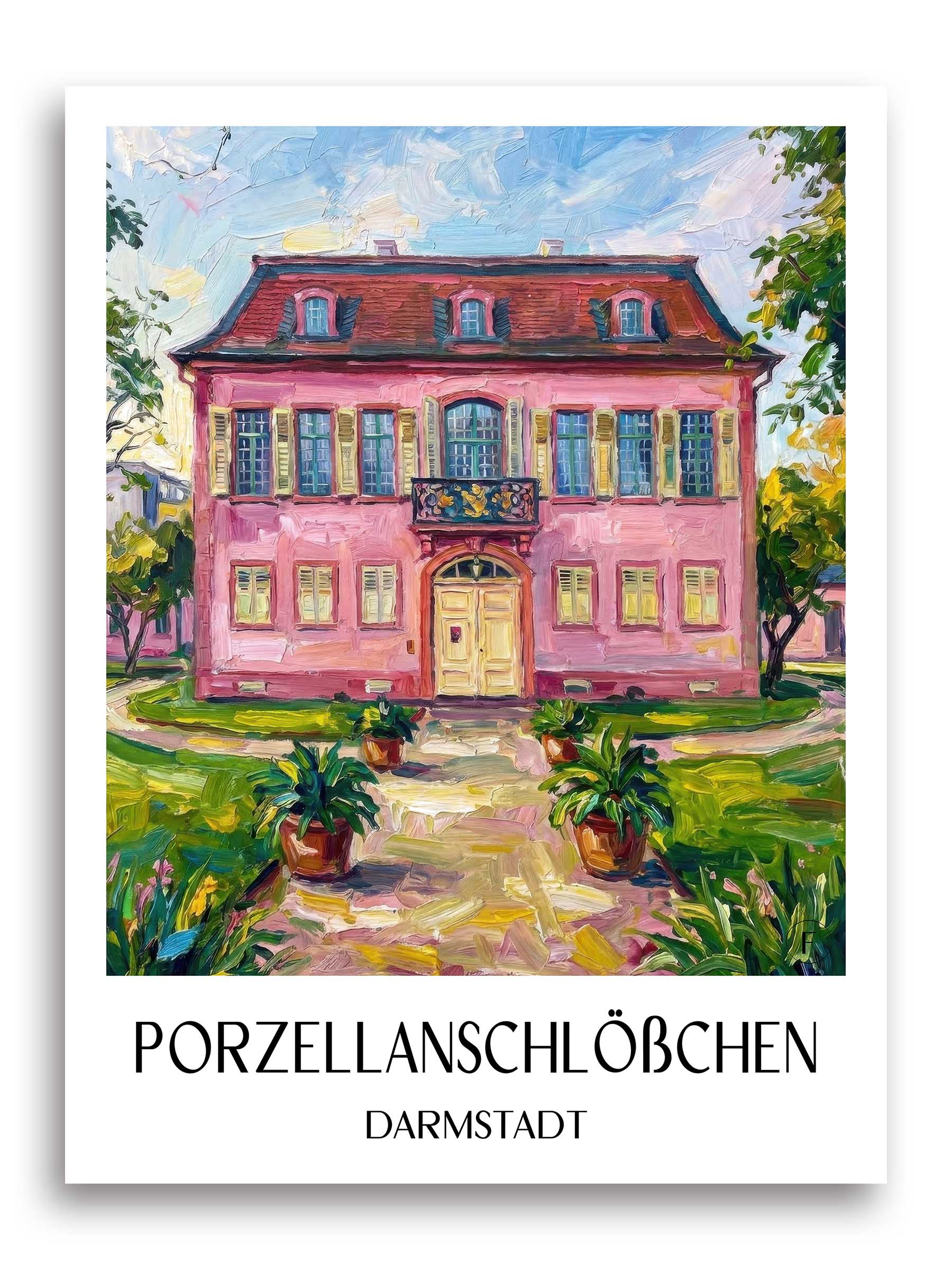porzellanschlößchen-darmstadt-deutschland-poster-oil-painting-oelgemaelde