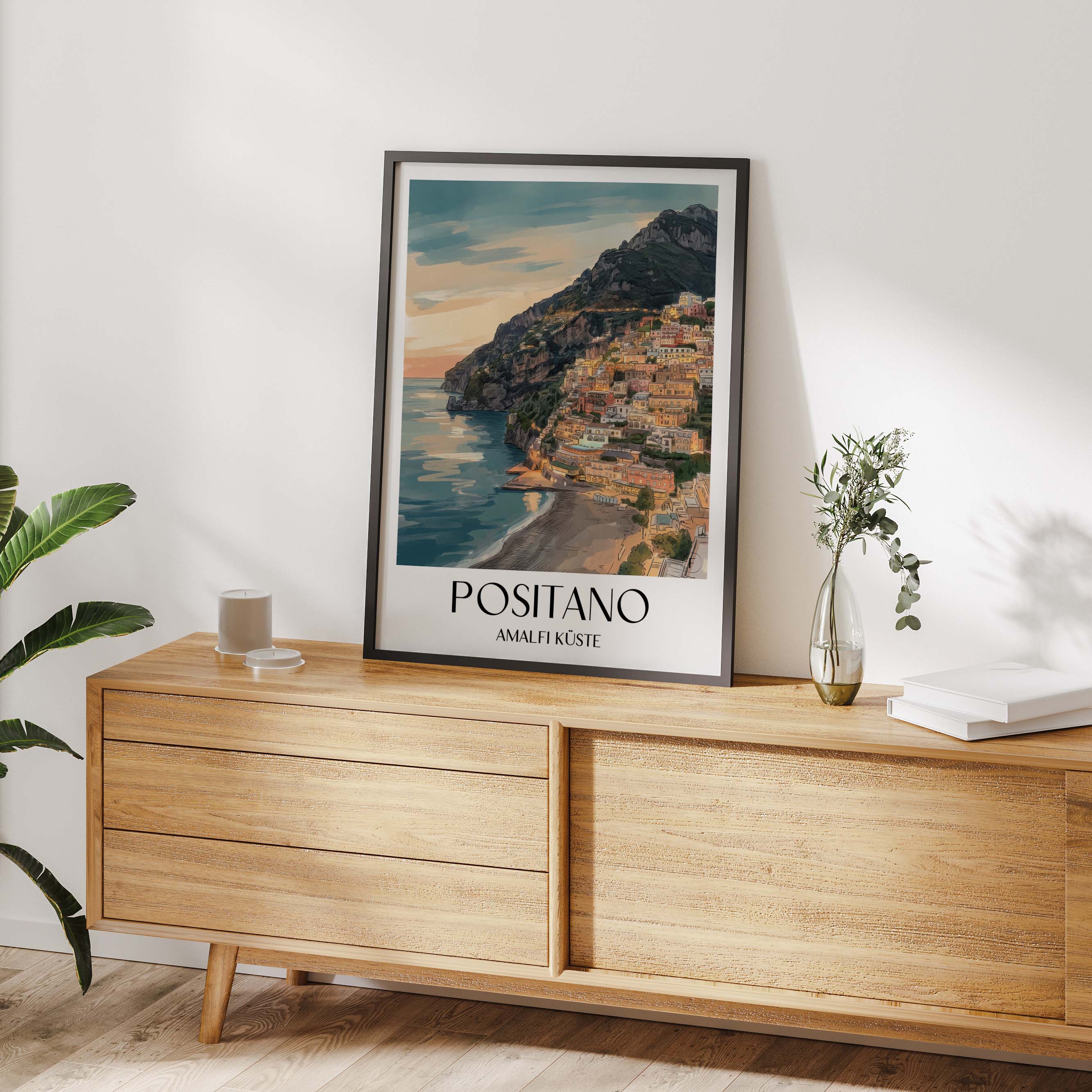 positano-amalfi-küste-italien-poster-aquarell
