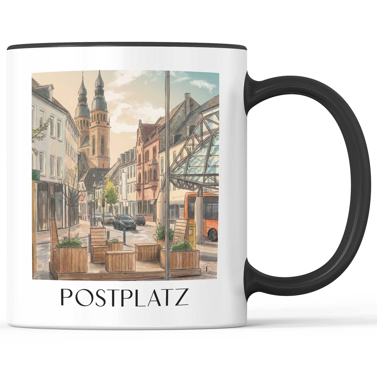 postplatz-speyer-deutschland-kaffeebecher-aquarell