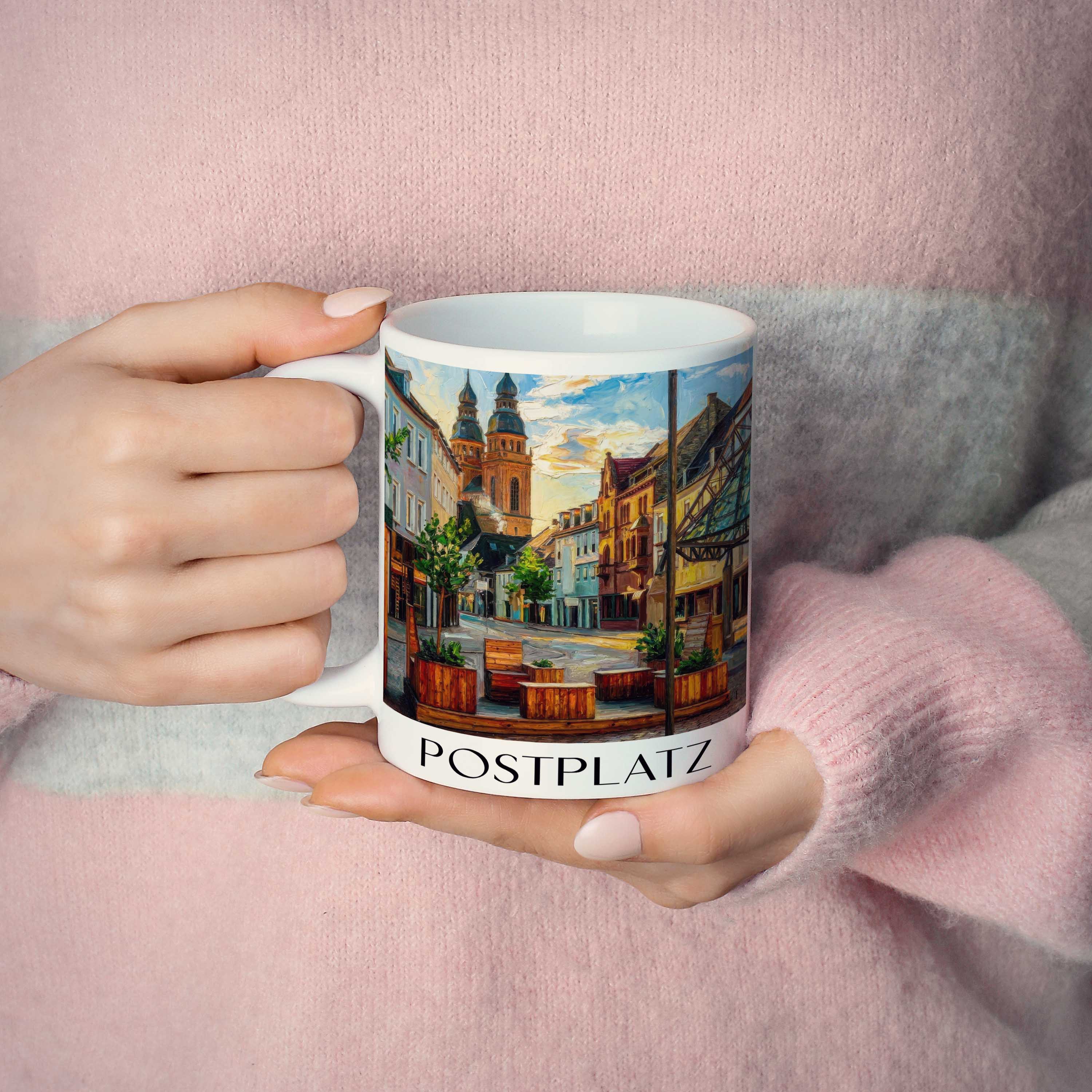 postplatz-speyer-deutschland-kaffeebecher-oil-painting-oelgemaelde