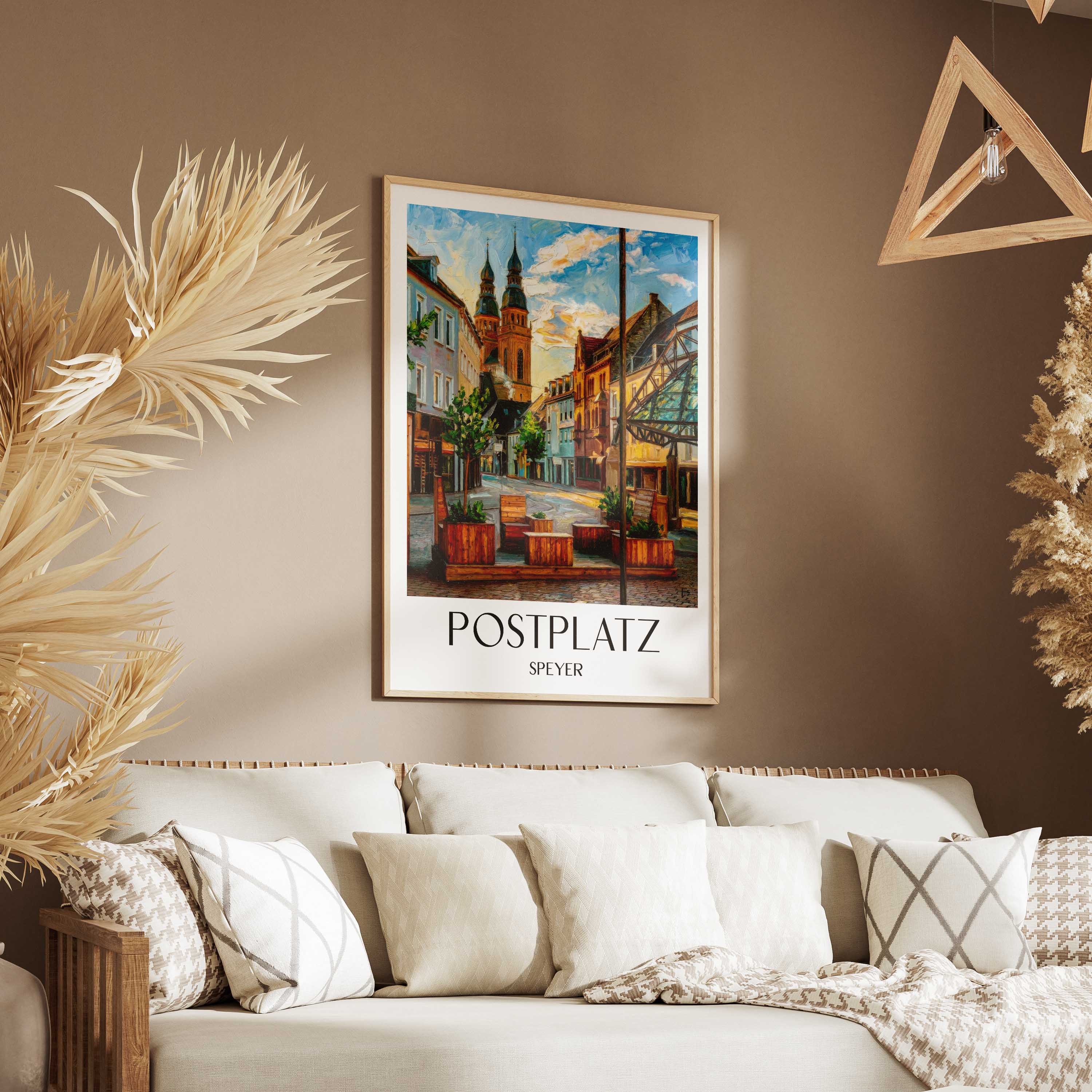 postplatz-speyer-deutschland-poster-oil-painting-oelgemaelde