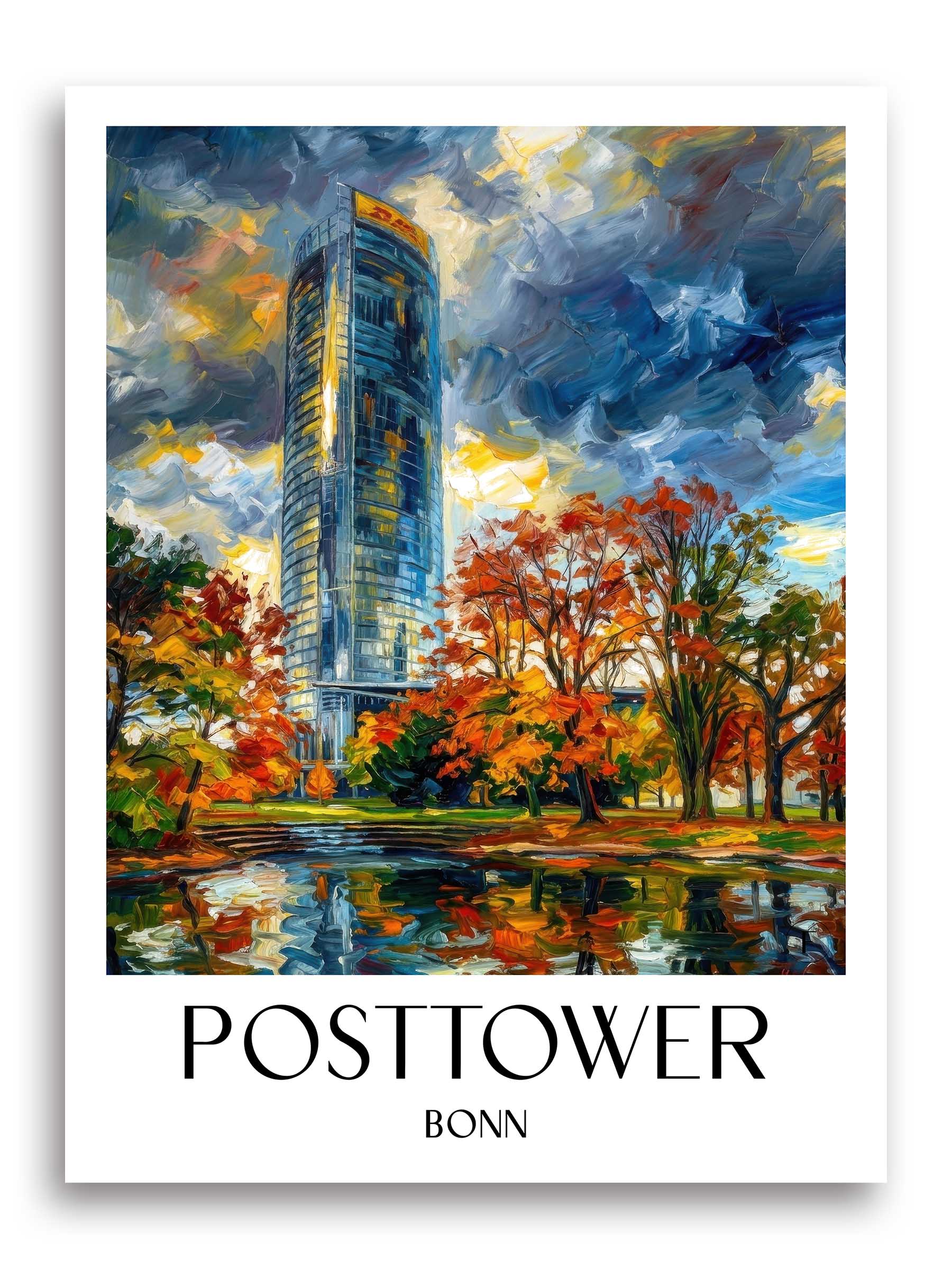 posttower-bonn-deutschland-poster-oil-painting-oelgemaelde