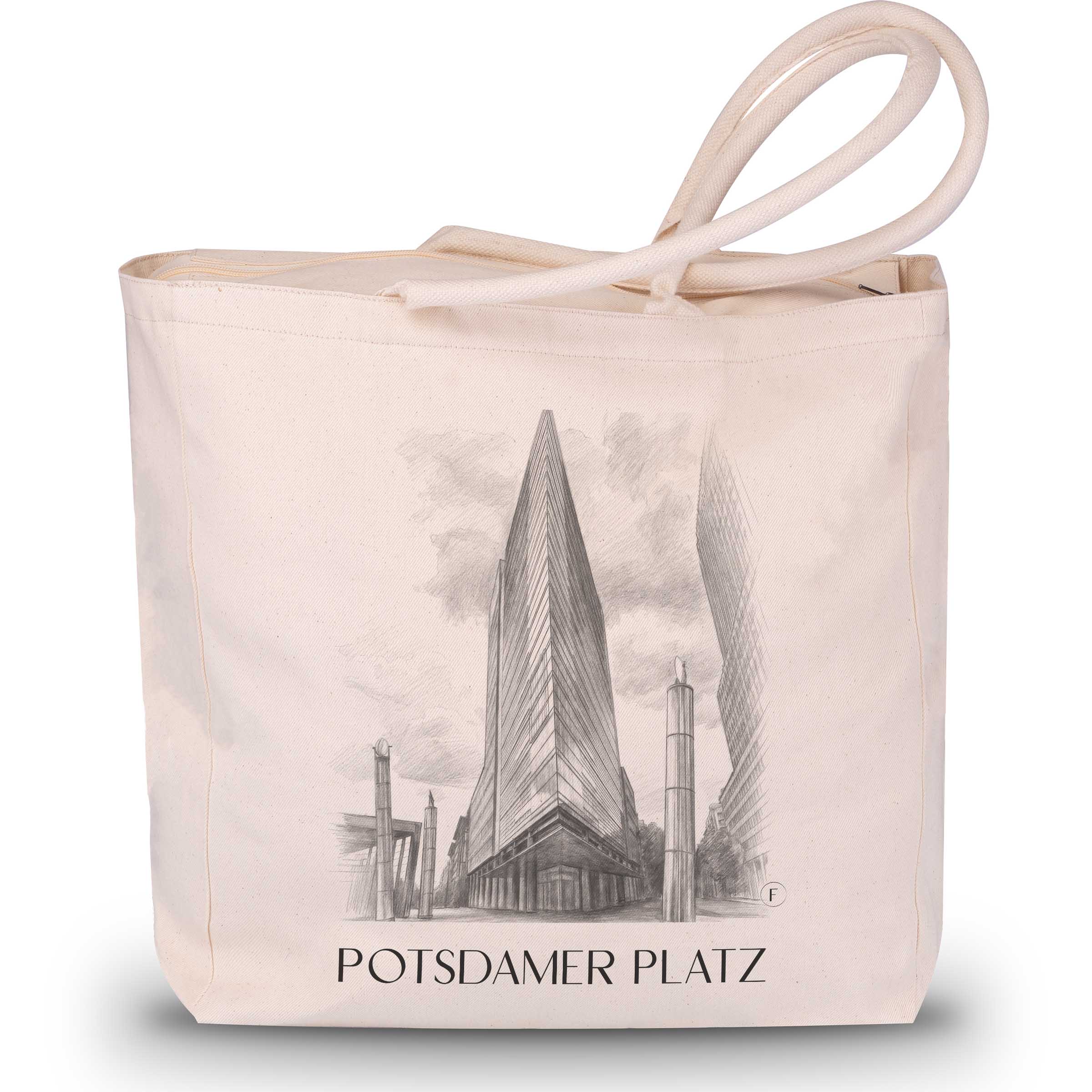 potsdamer-platz-berlin-deutschland-einkaufstasche-bleistift-zeichnung-drawing