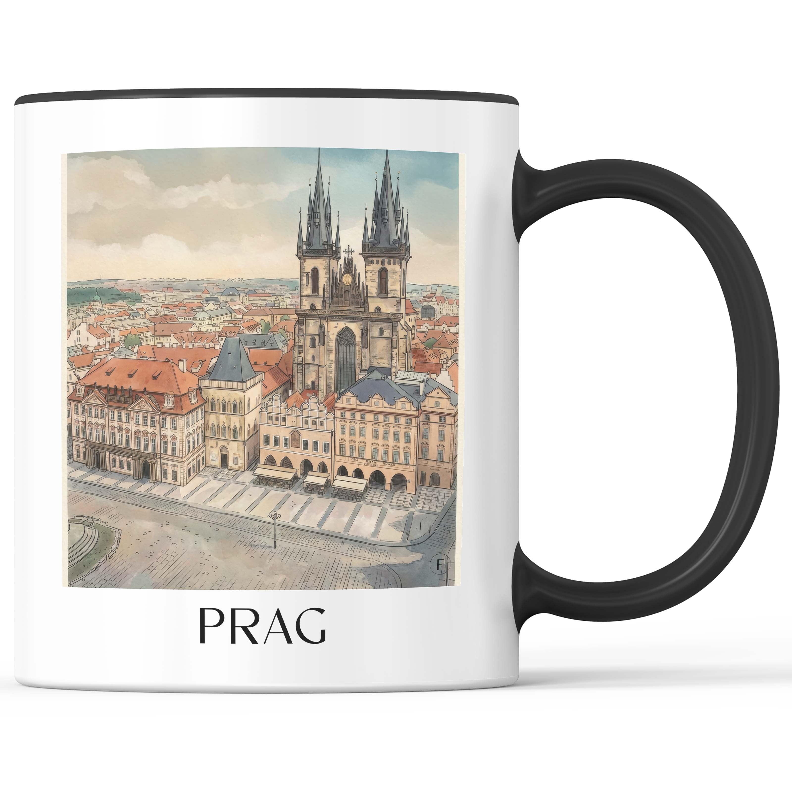 prag-tschechien-kaffeebecher-aquarell