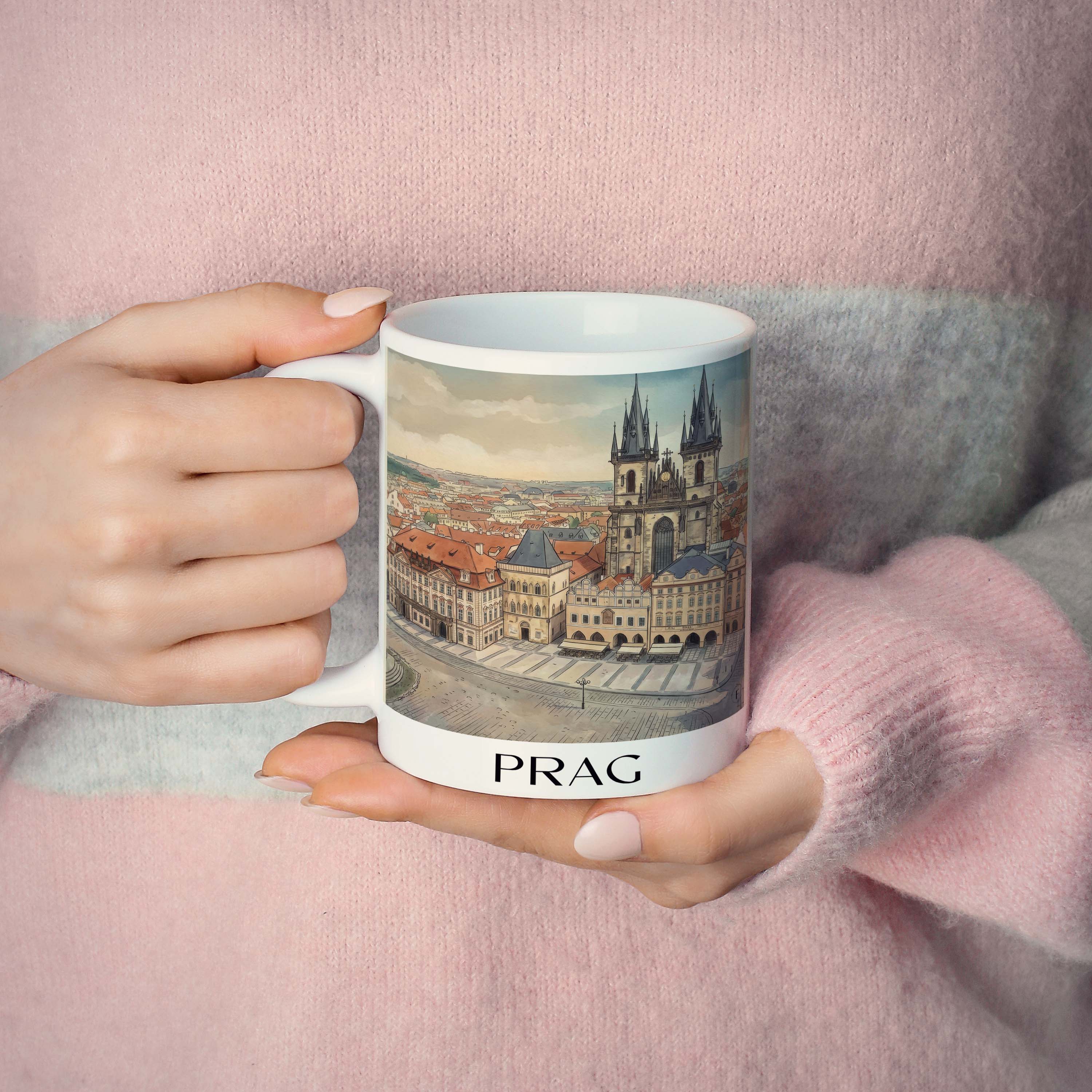 prag-tschechien-kaffeebecher-aquarell