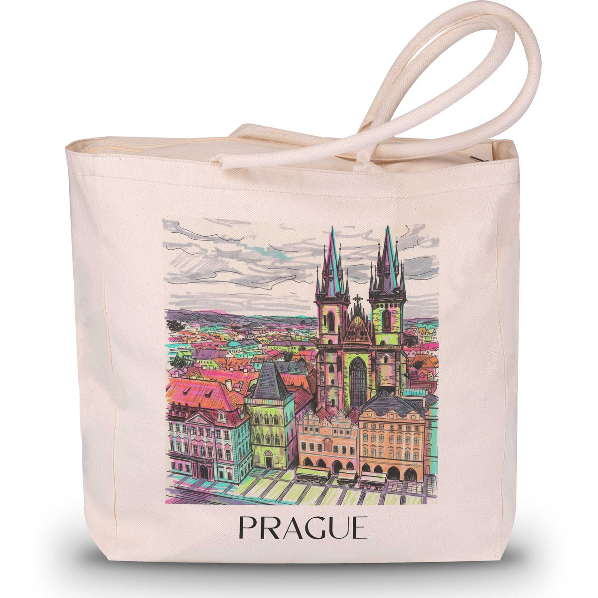 Prag - Tschechien Tote Bag - Einkaufstasche im Tag Graffiti Stil - favplace