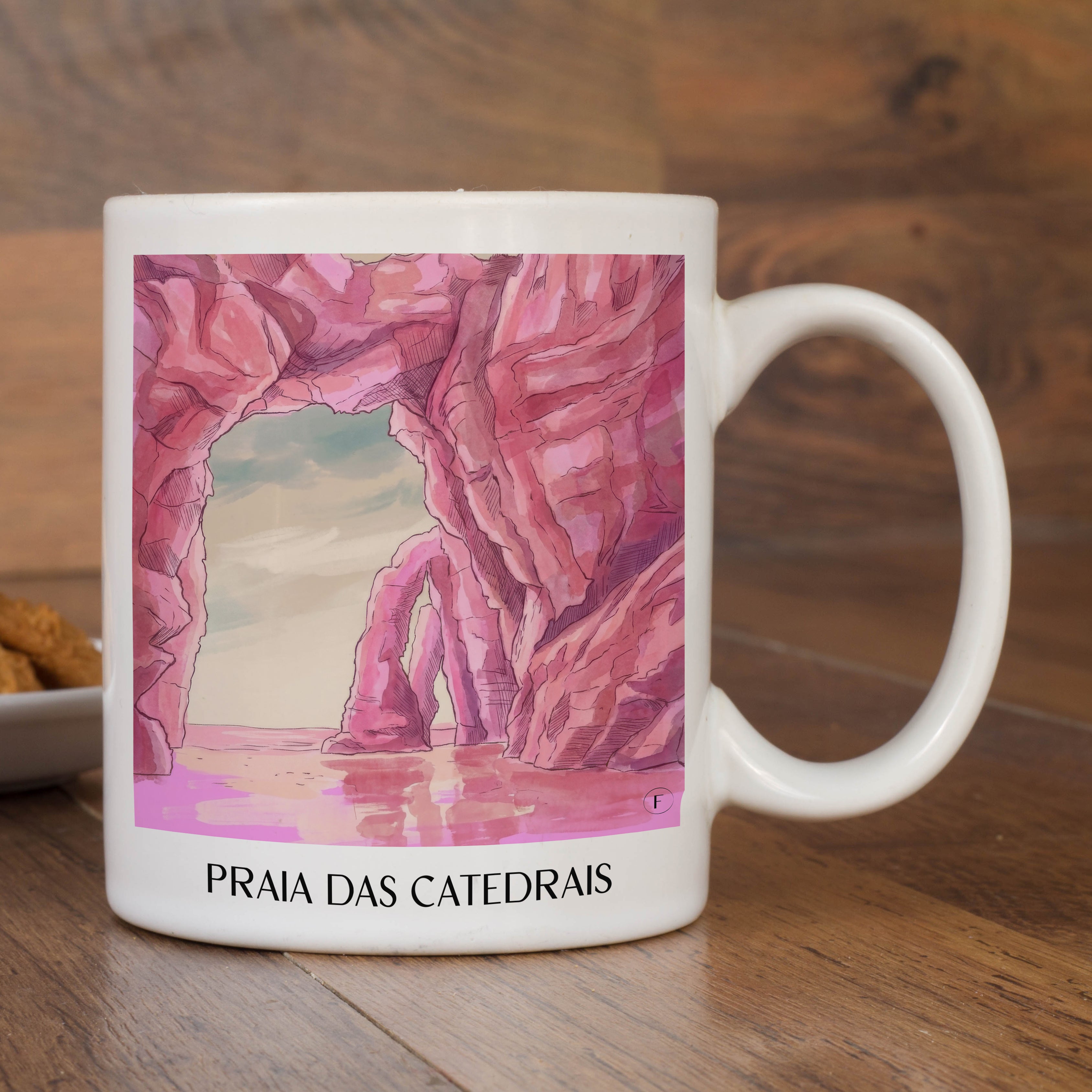 praia-das-catedrais-spanien-spanien-kaffeebecher-aquarell-pink-rosa