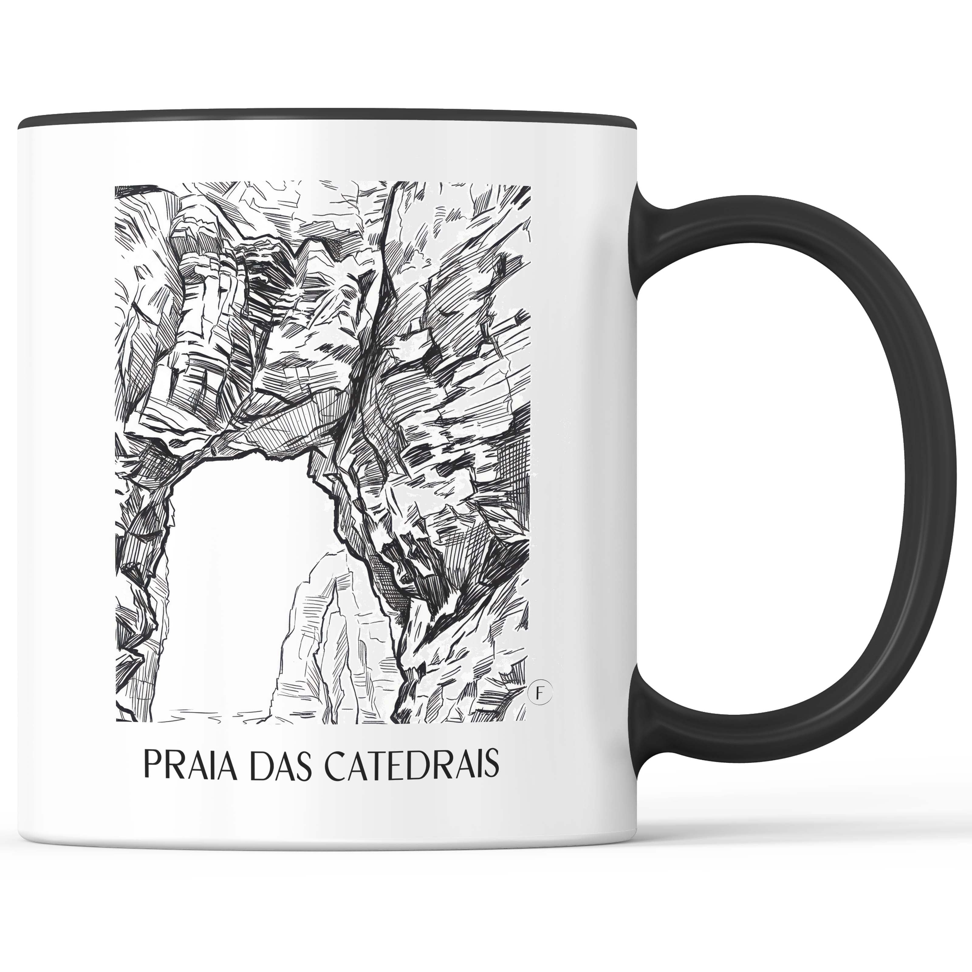 praia-das-catedrais-spanien-spanien-kaffeebecher-skizze