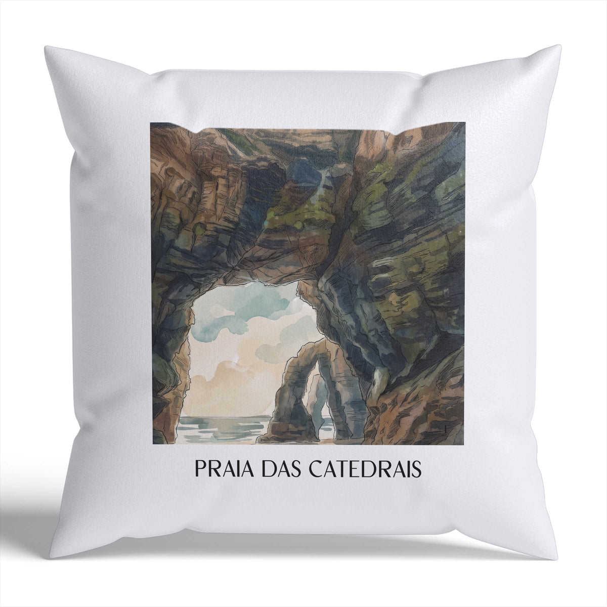 praia-das-catedrais-spanien-spanien-kissenbezug-aquarell