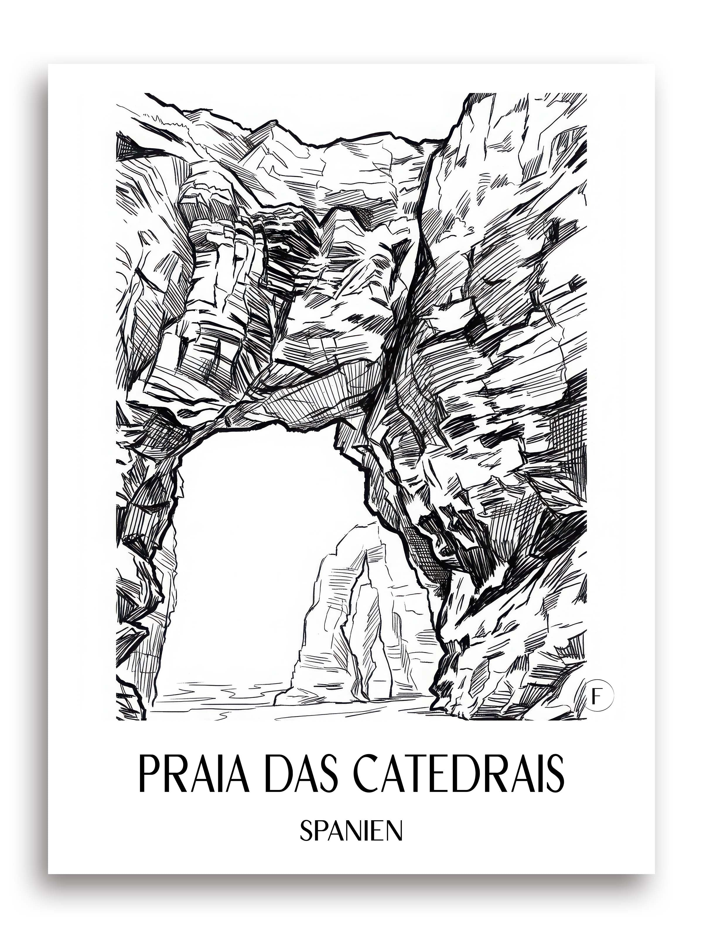 praia-das-catedrais-spanien-spanien-poster-skizze