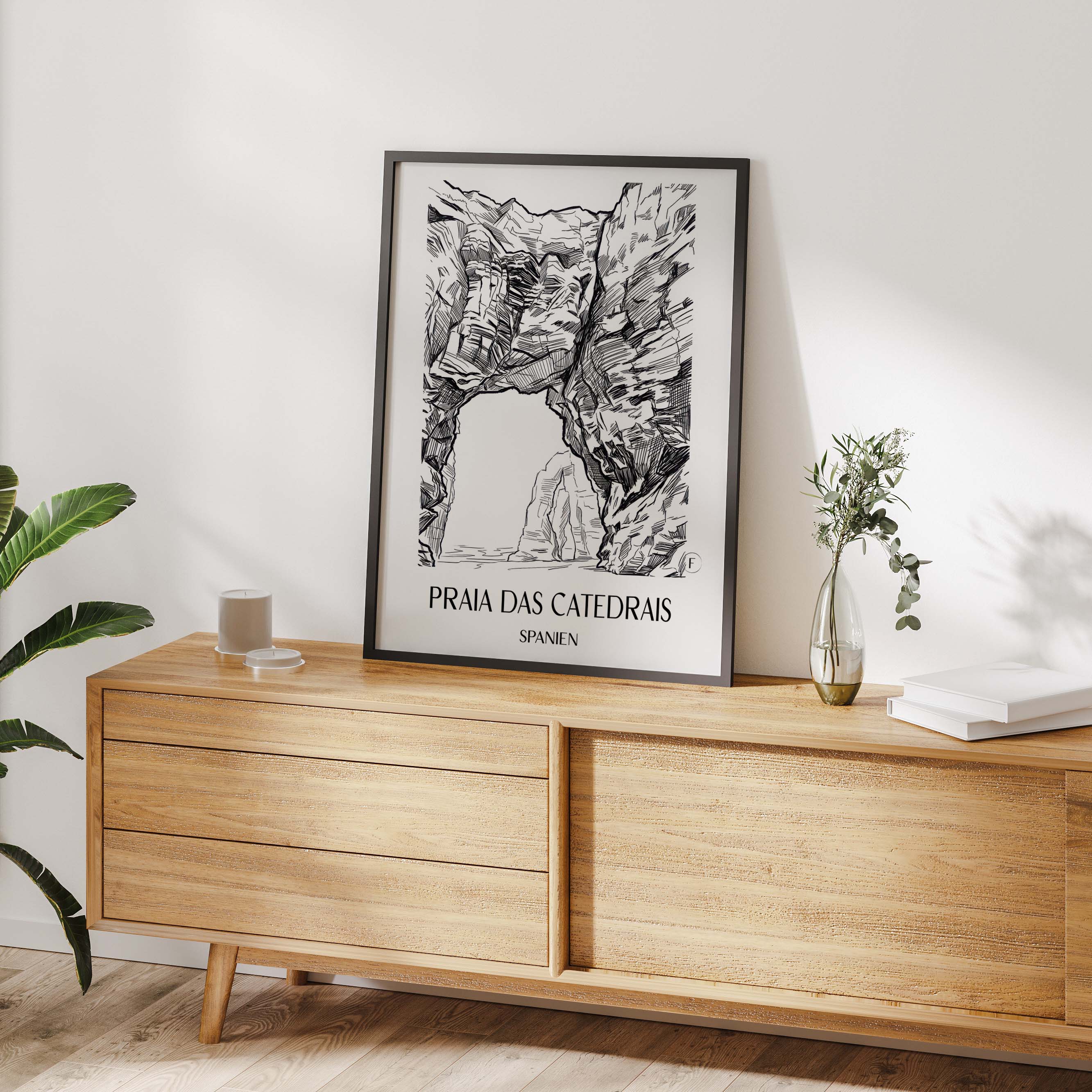 praia-das-catedrais-spanien-spanien-poster-skizze