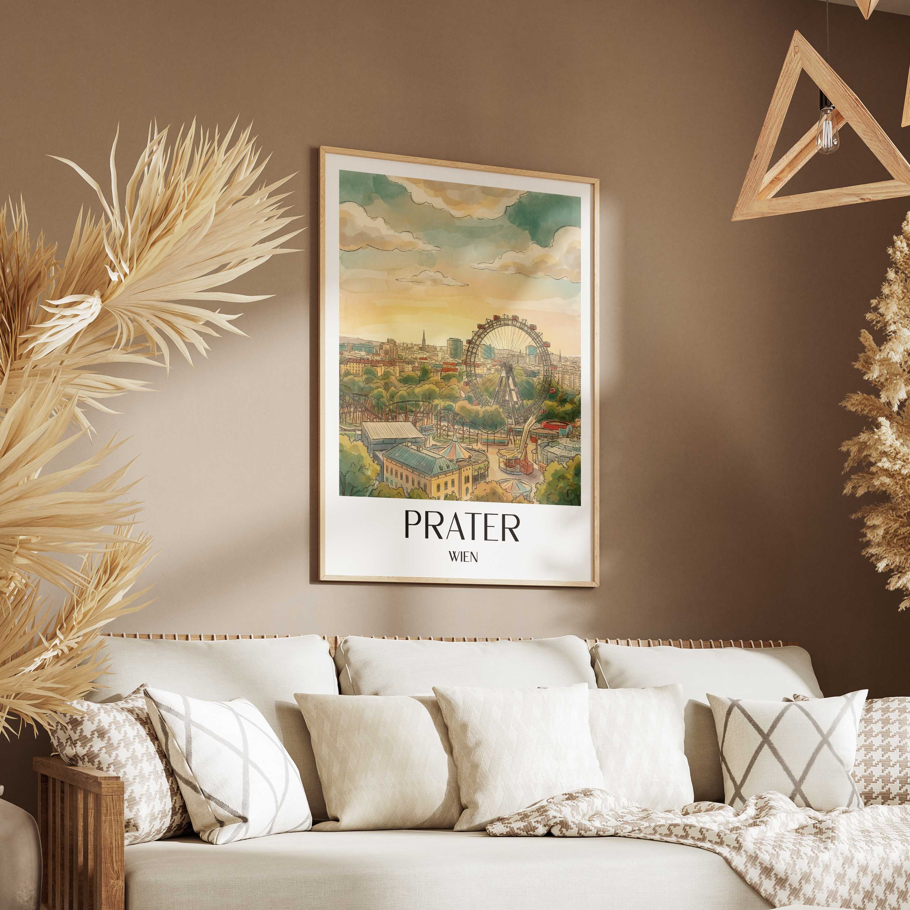 prater-wien-österreich-poster-aquarell