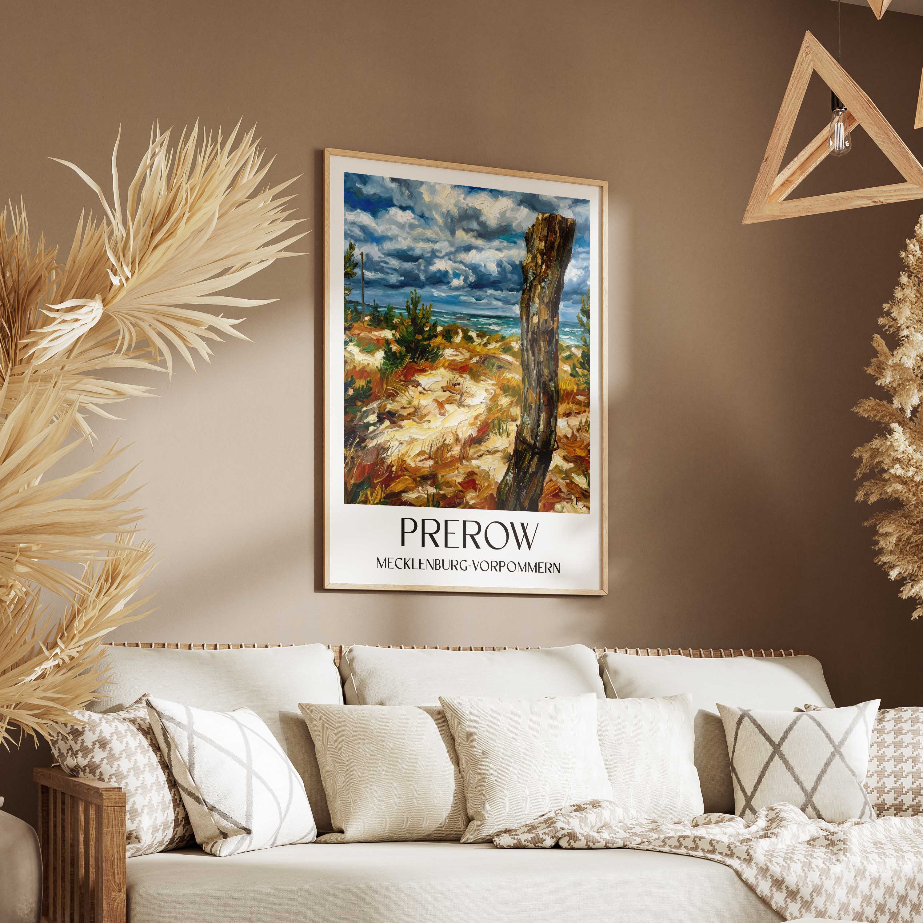 prerow-mecklenburg-vorpommern-deutschland-poster-oil-painting-oelgemaelde