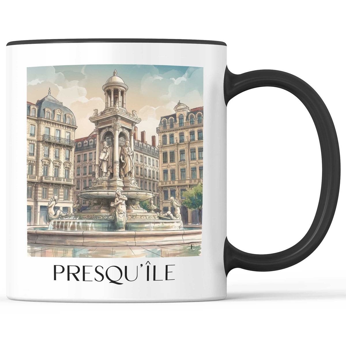 presqu'île-lyon-frankreich-kaffeebecher-aquarell
