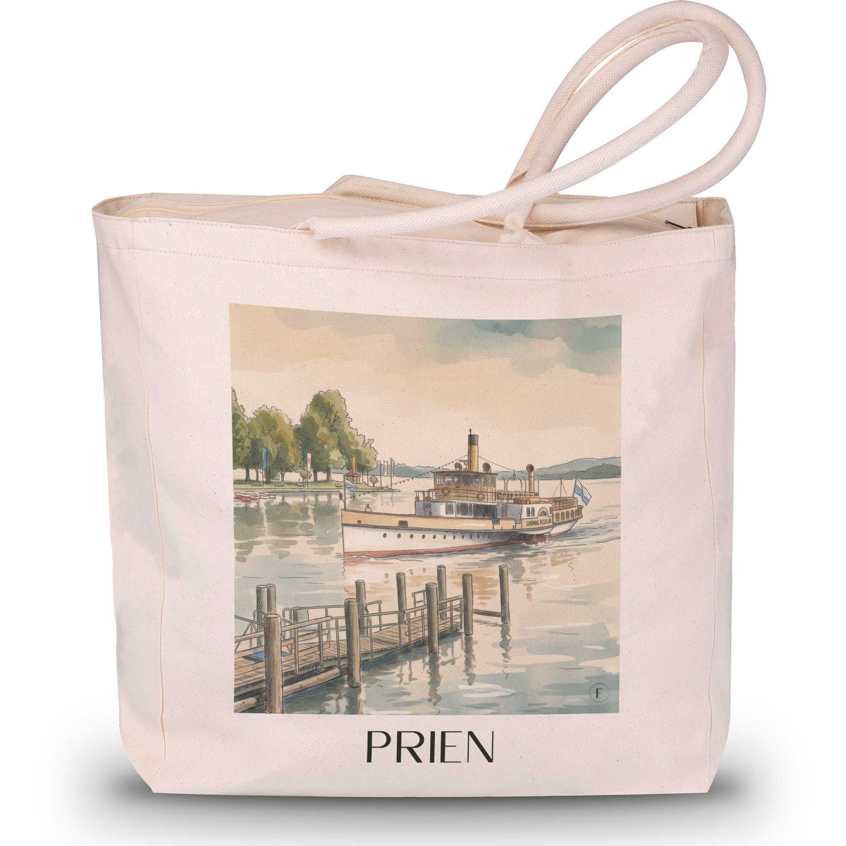 prien-chiemgau-deutschland-einkaufstasche-aquarell