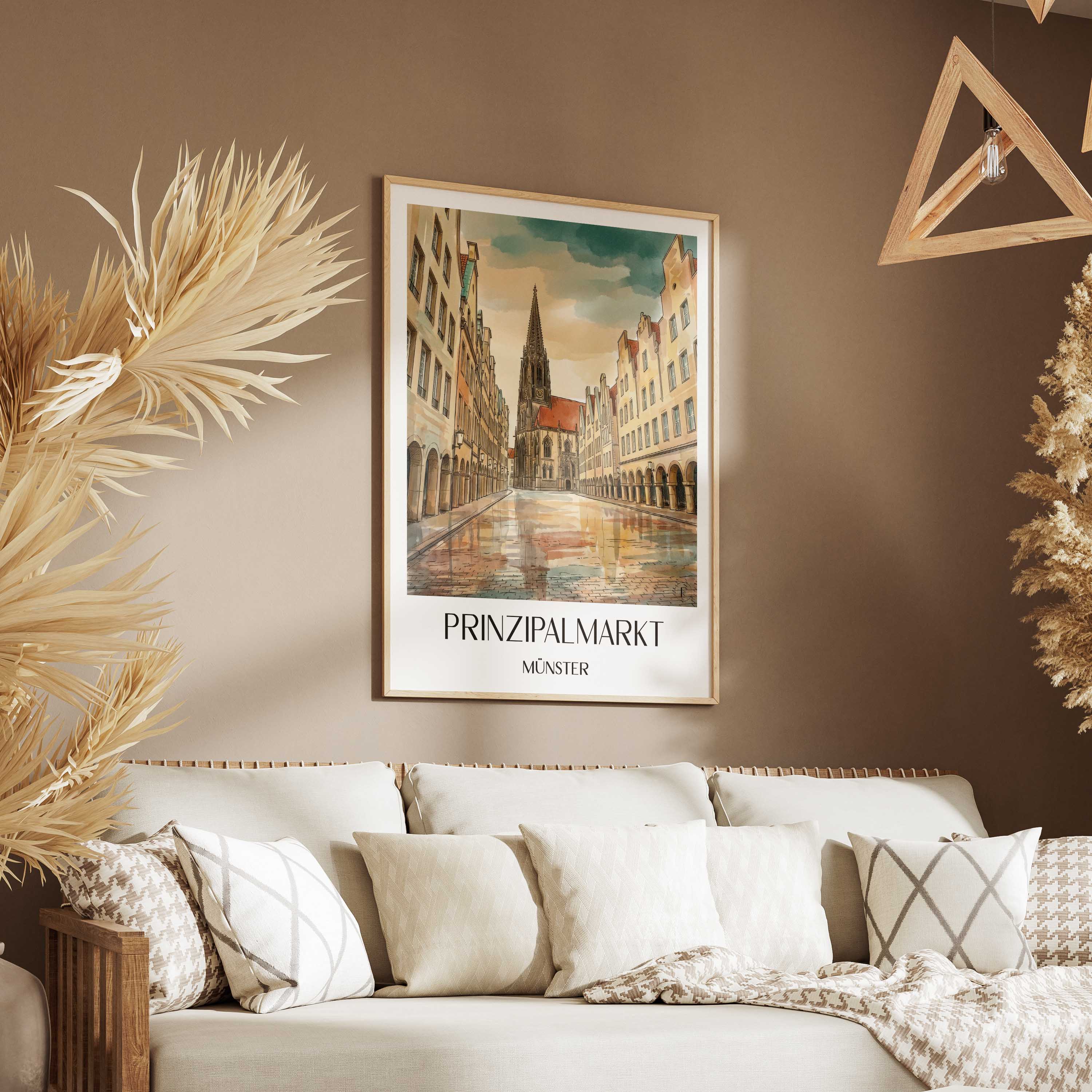 prinzipalmarkt-münster-deutschland-poster-aquarell