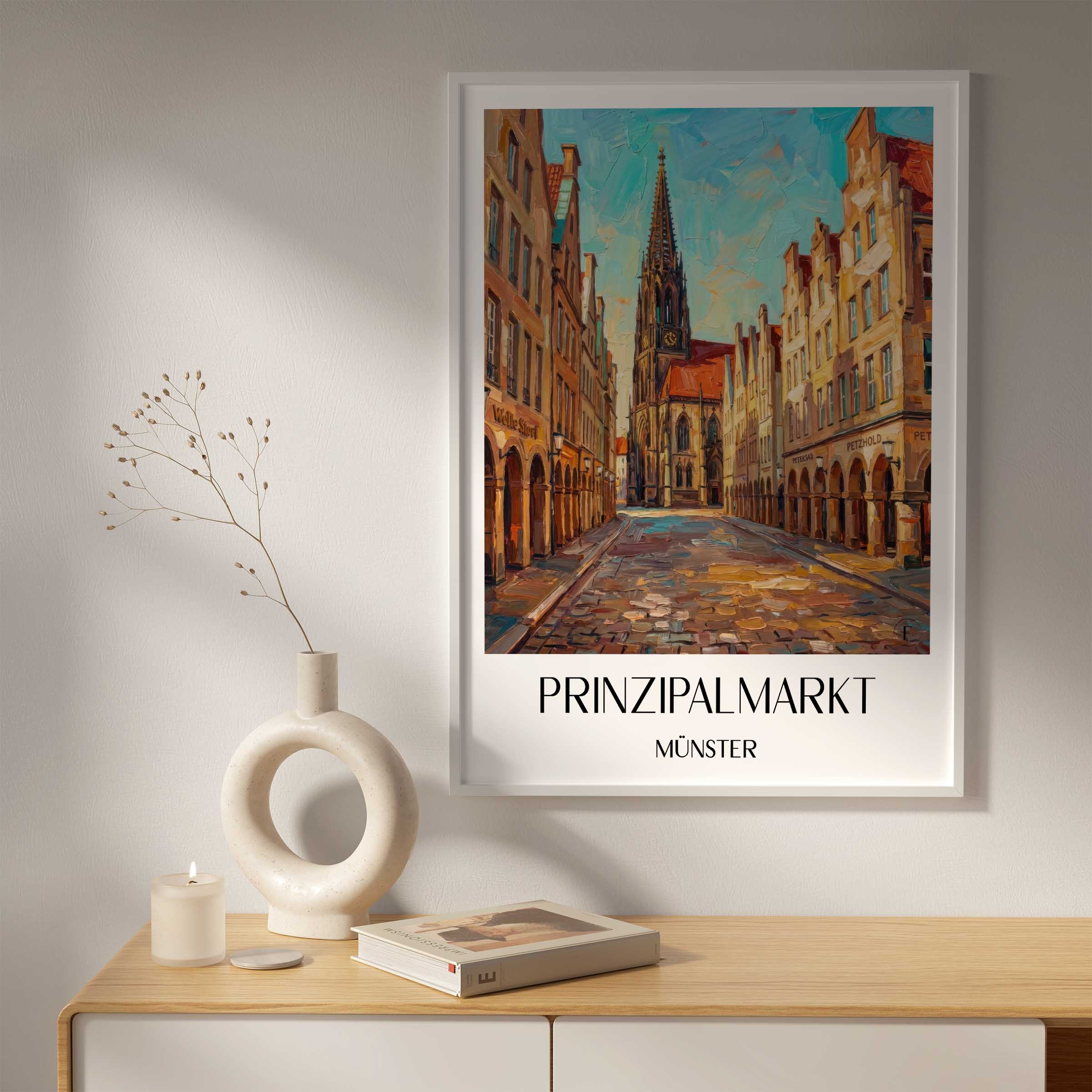 prinzipalmarkt-münster-deutschland-poster-oil-painting-oelgemaelde