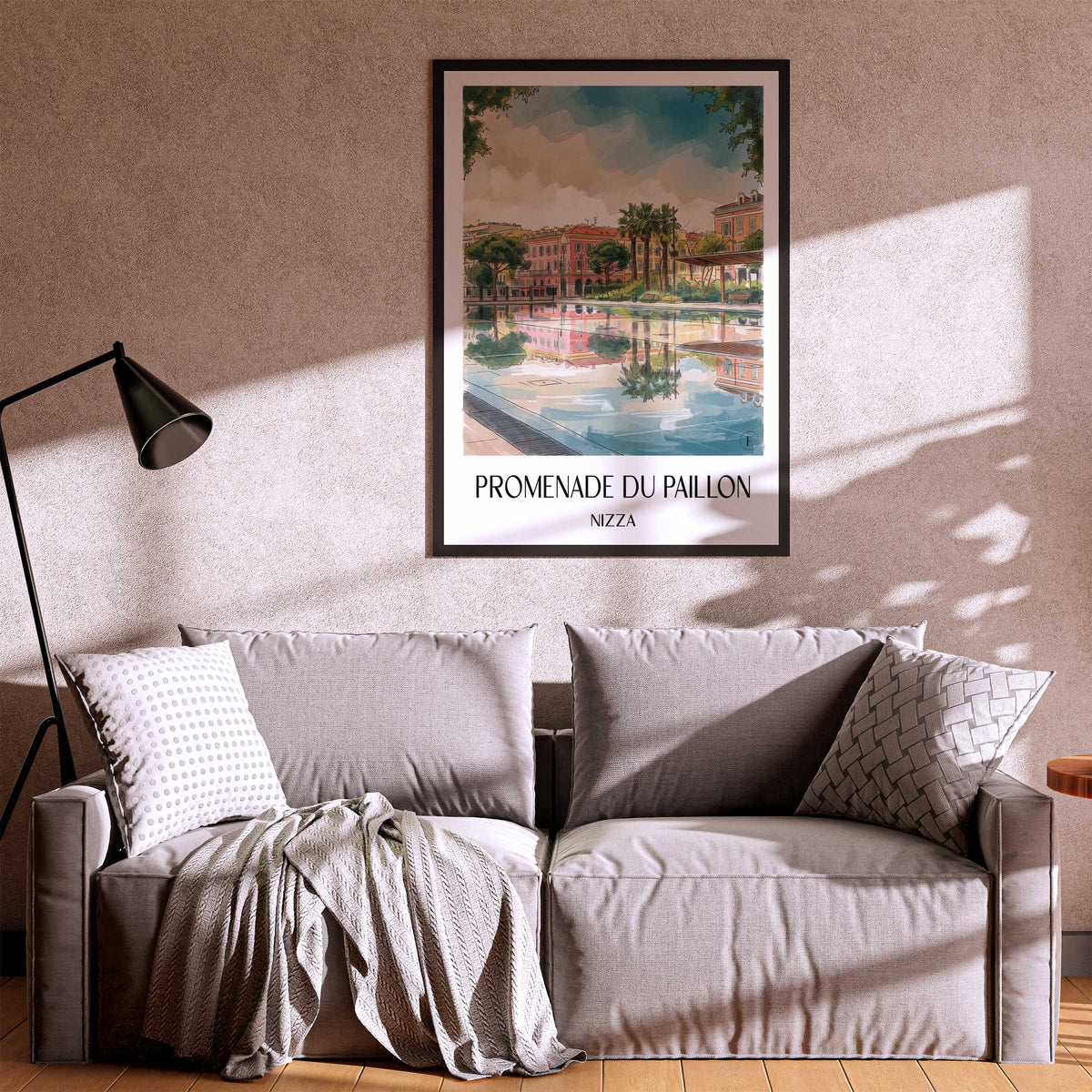 promenade-du-paillon-nizza-frankreich-poster-aquarell
