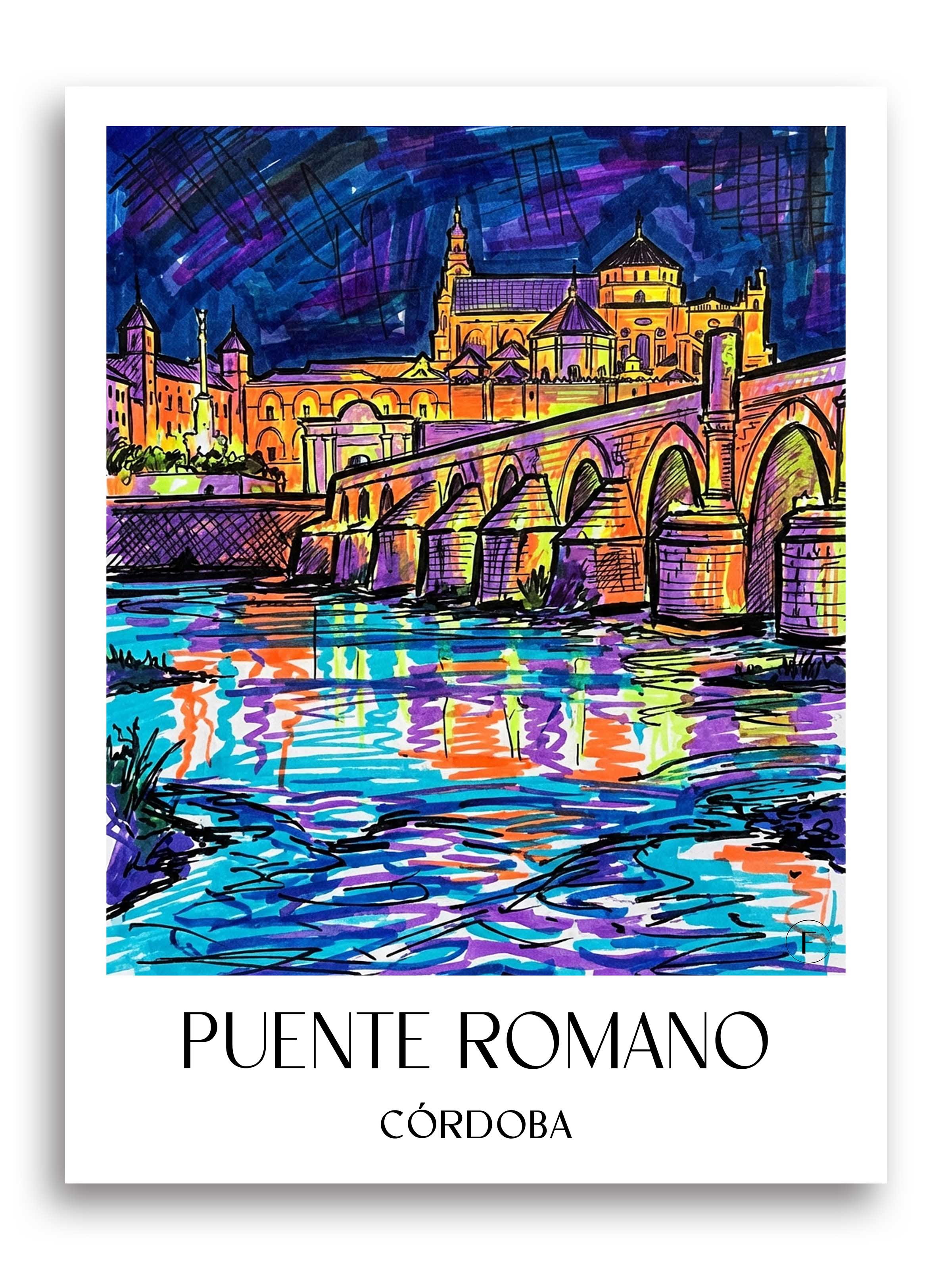 puente-romano-córdoba-spanien-poster-graffiti