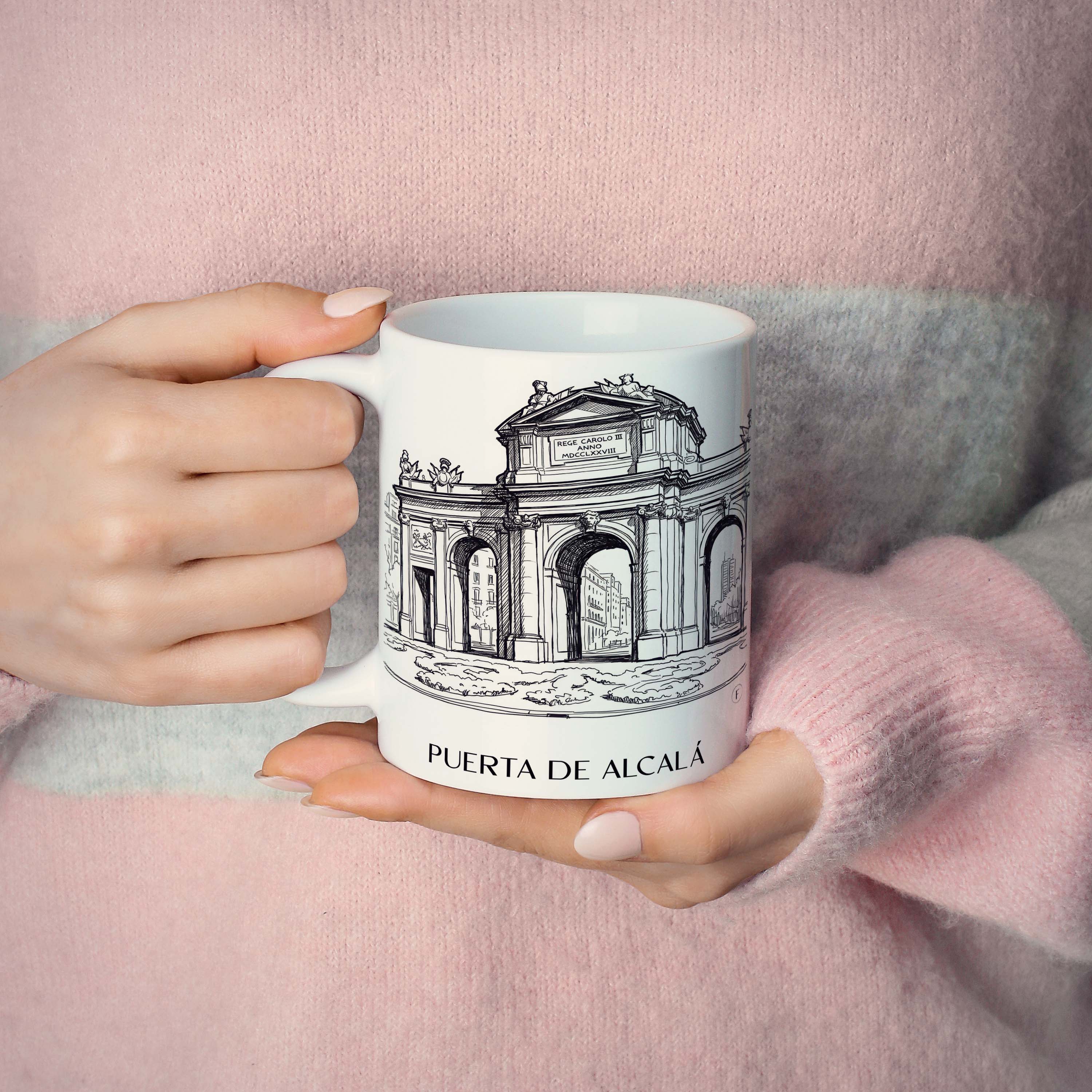 puerta-de-alcalá-madrid-spanien-kaffeebecher-skizze