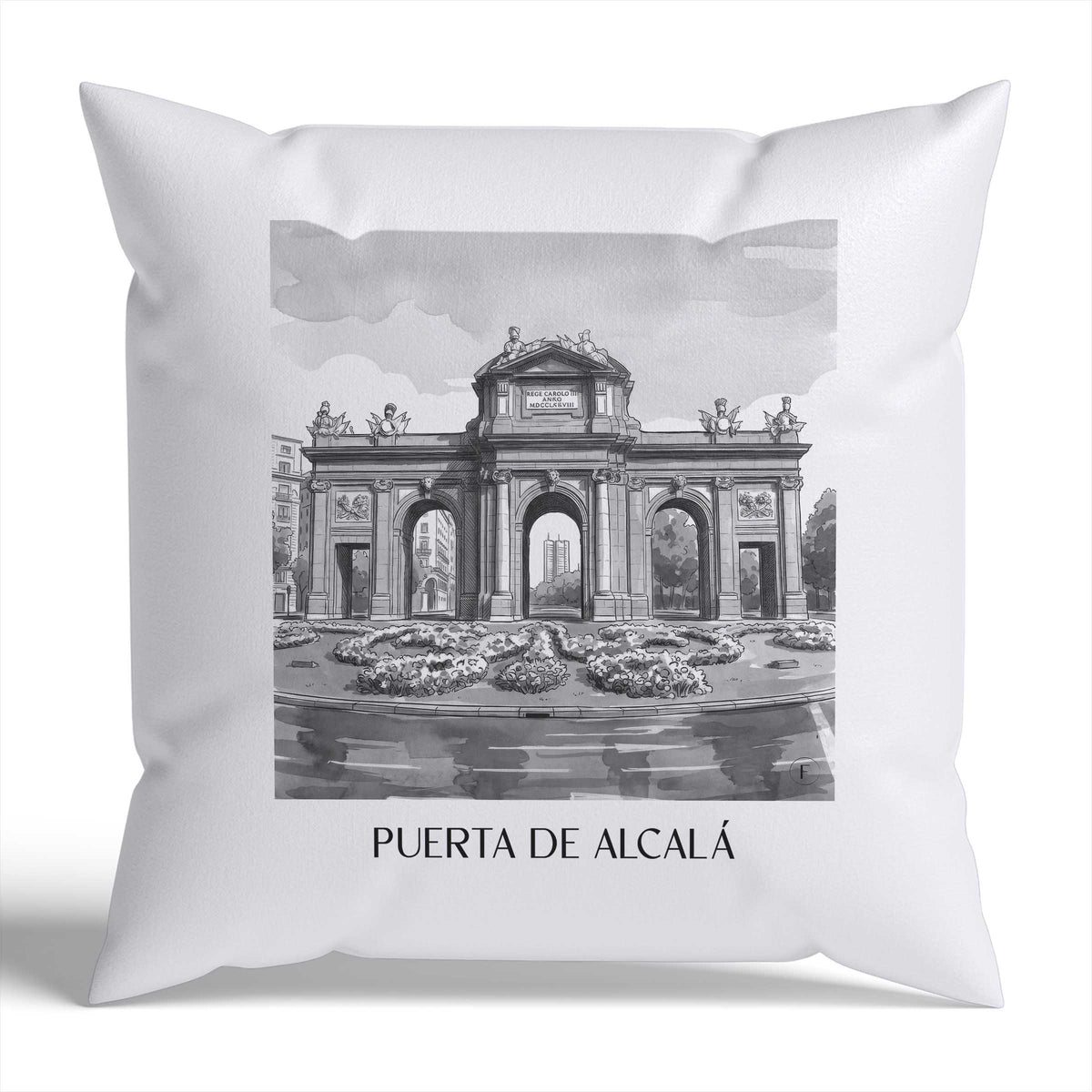 puerta-de-alcalá-madrid-spanien-kissenbezug-aquarell-schwarz-weiss