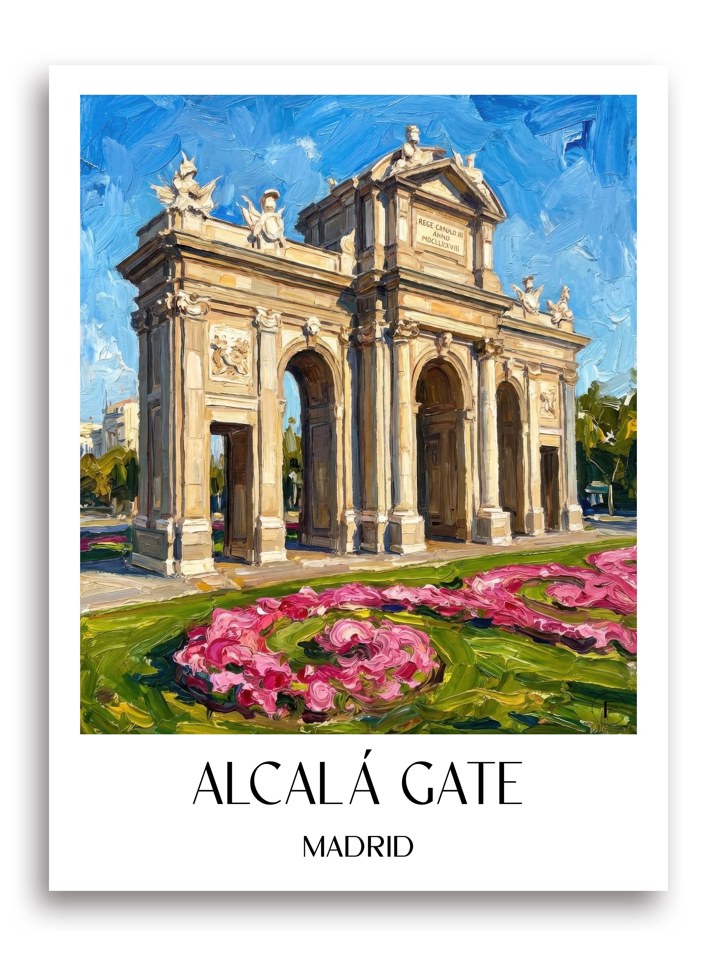 Puerta de Alcalá Poster - Madrid - Spanien Kunstdruck - Ölgemälde von A4 bis A1 - favplace